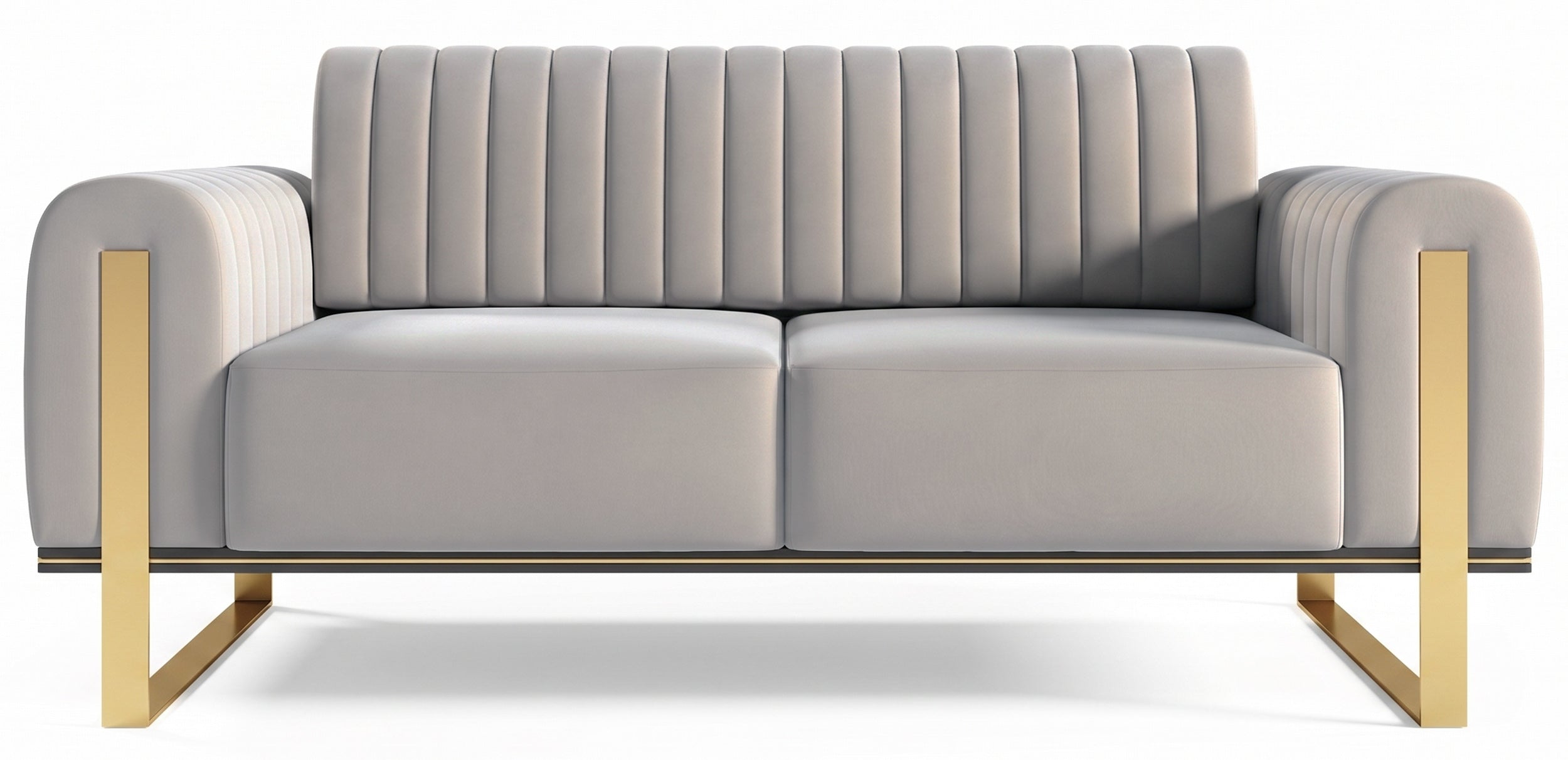 selsey-parissa-zweisitziges-sofa-hellgrauer-samt image 1