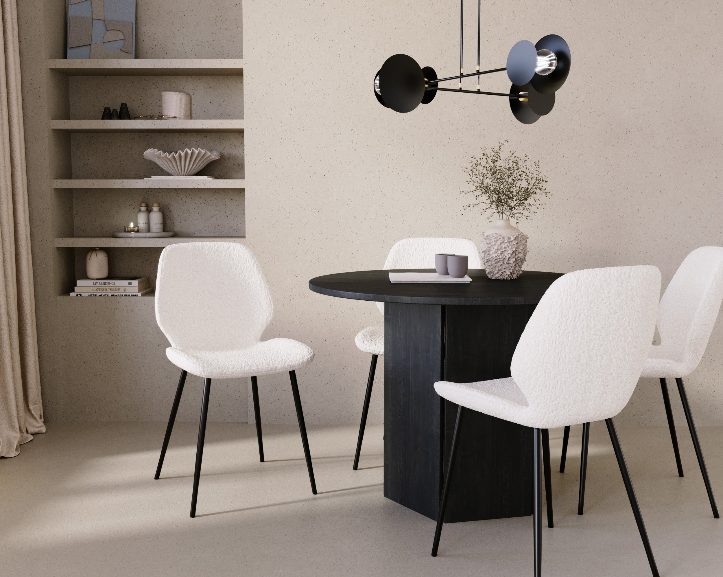 selsey-rablart-polsterstuhl-mit-teddy-stoff-creme-schwarze-beine image 3