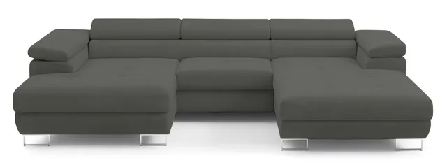 selsey-nollia-ecksofa-u-f-rmig-linksseitig-mit-schlaffunktion-dunkelgrau-boucl-m image 1