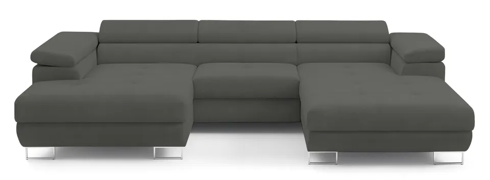 selsey-nollia-ecksofa-u-f-rmig-linksseitig-mit-schlaffunktion-dunkelgrau-boucl-m image 1