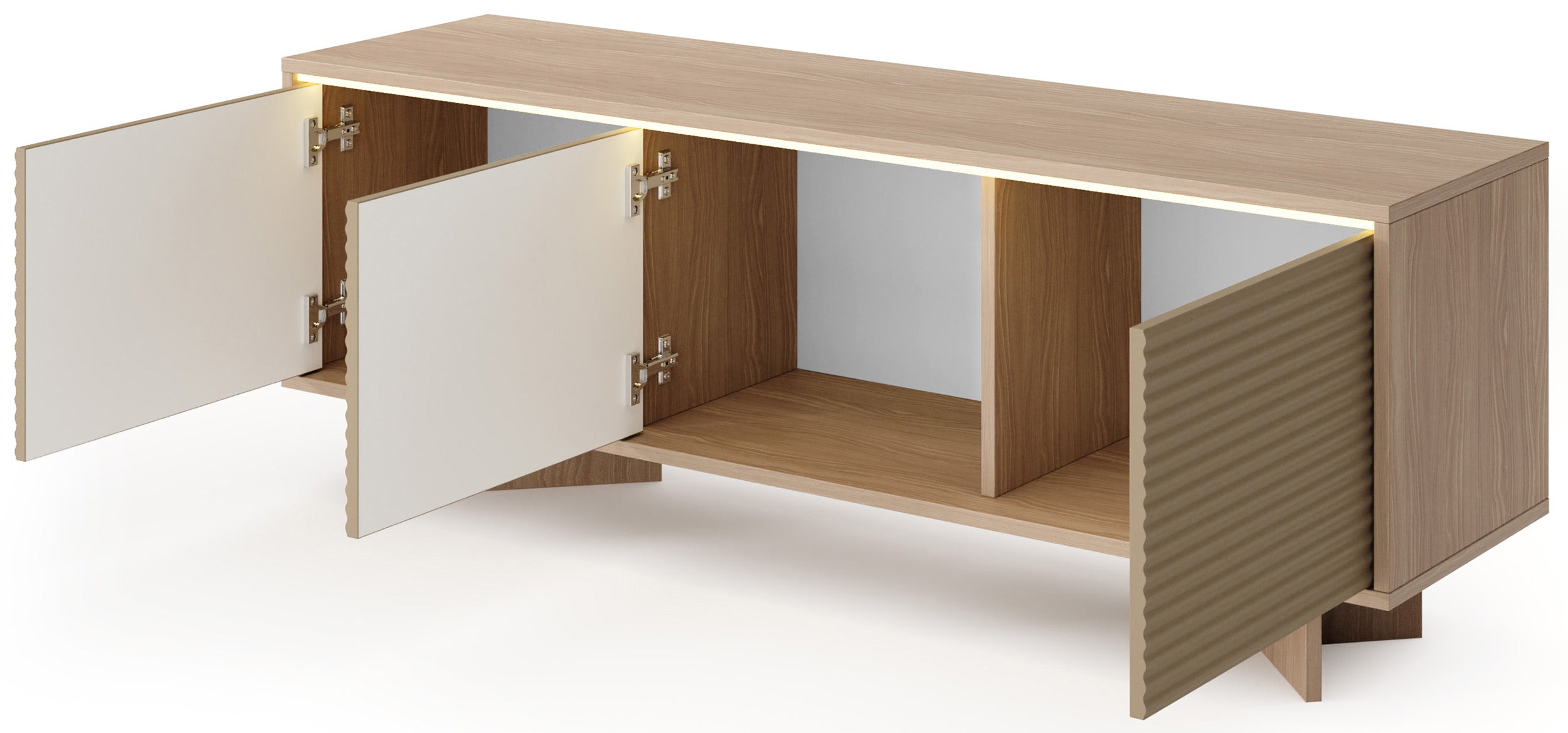 selsey-semi-tv-schrank-154-cm-mit-3-t-ren-und-led-beleuchtung-bolivar-natur-capp image 3
