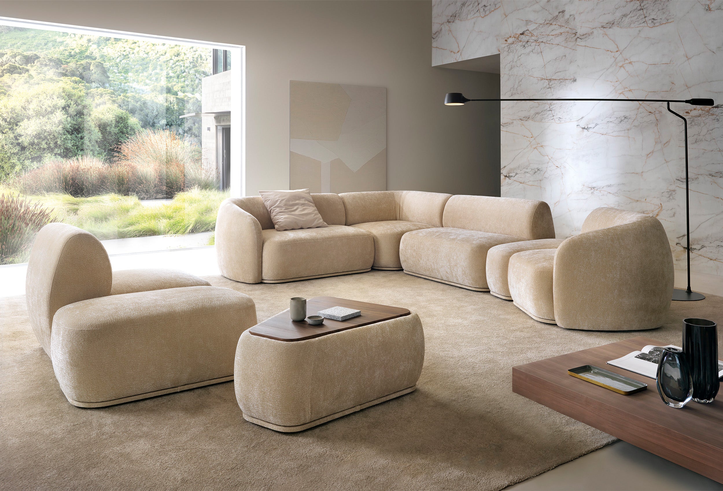 selsey-bommo-eckmodul-beige-chenille image 4