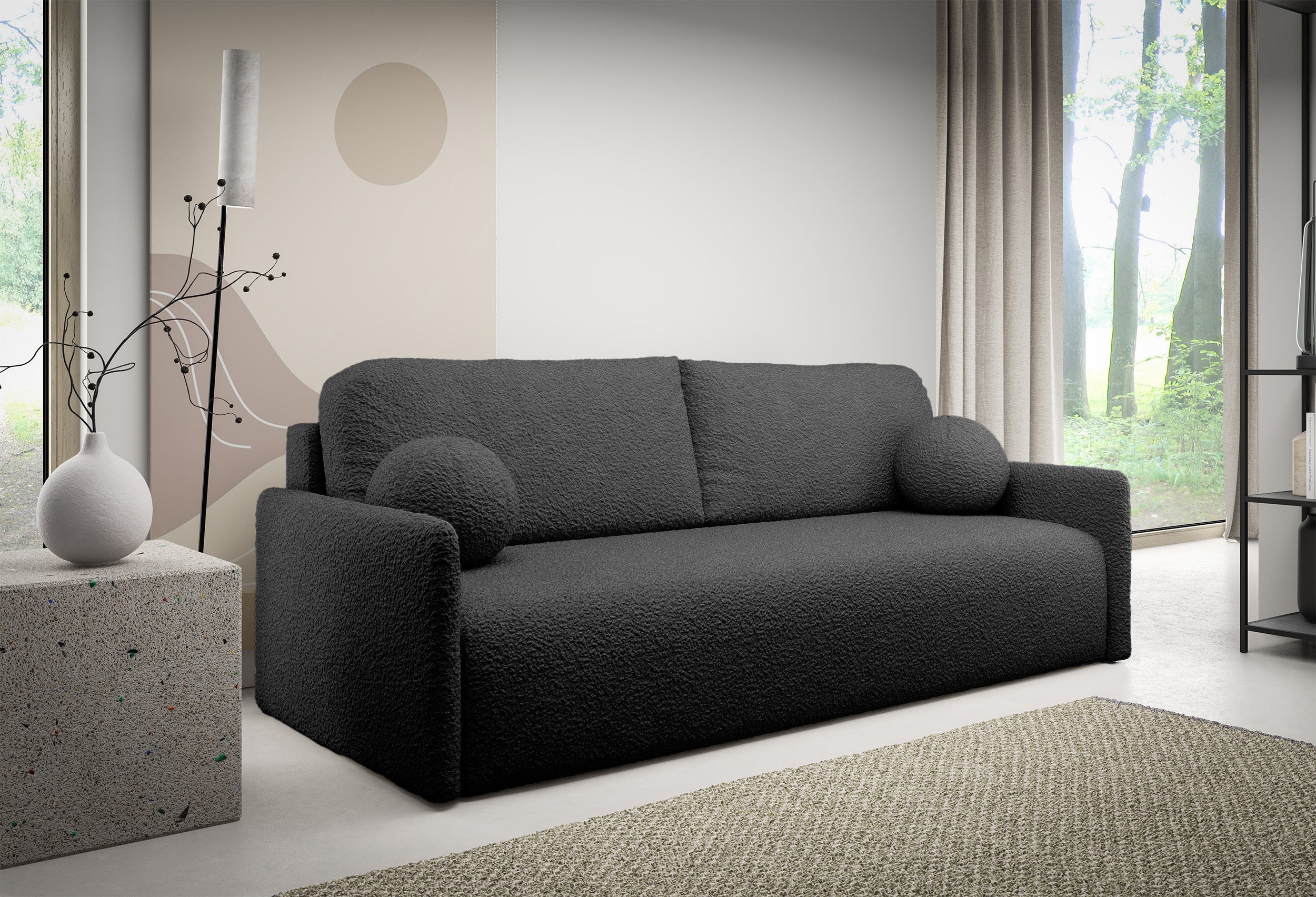 selsey-glove-ausziehbares-sofa-mit-bettkasten-graphit-boucl image 2