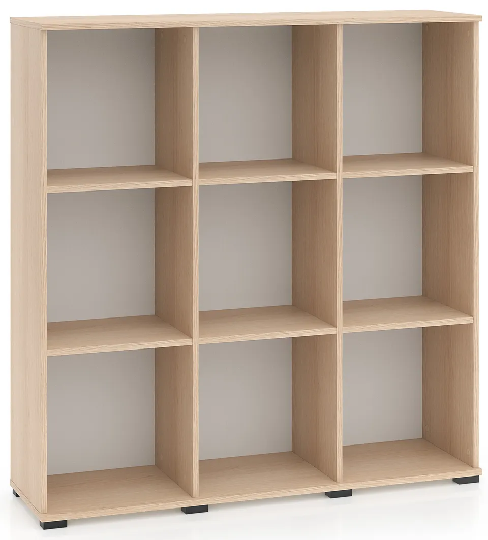 selsey-odelis-offenes-regal-120-cm-lindberg-eiche-mit-9-f-chern image 1