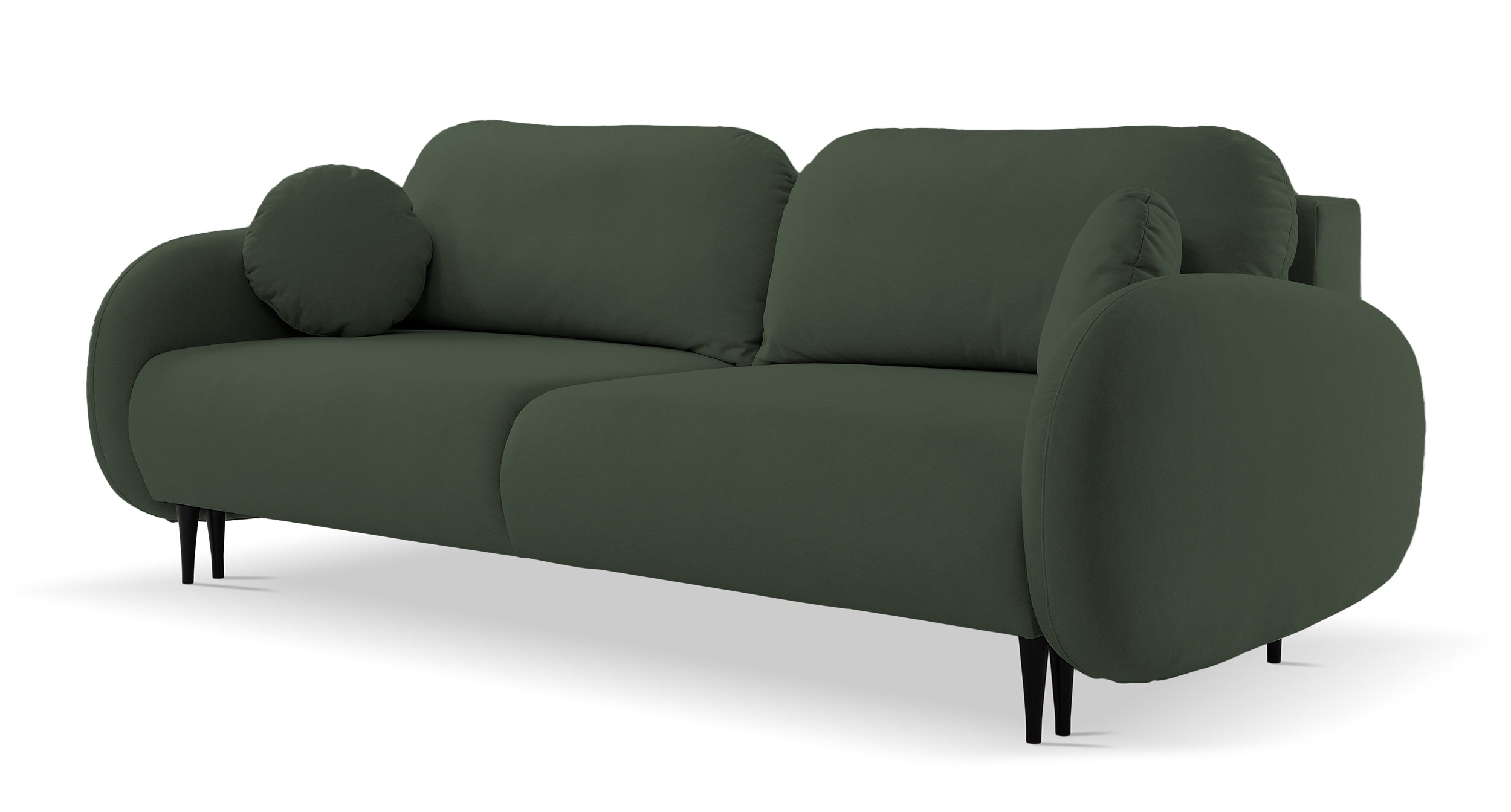 selsey-bafra-ausziehbares-sofa-mit-schlaffunktion-und-bettkasten-olivgr-ner-samt image 3