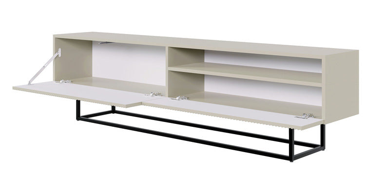 selsey-veldio-tv-schrank-175-cm-grau-beige-gefr-ste-front-nische-schwarze-beine image 2