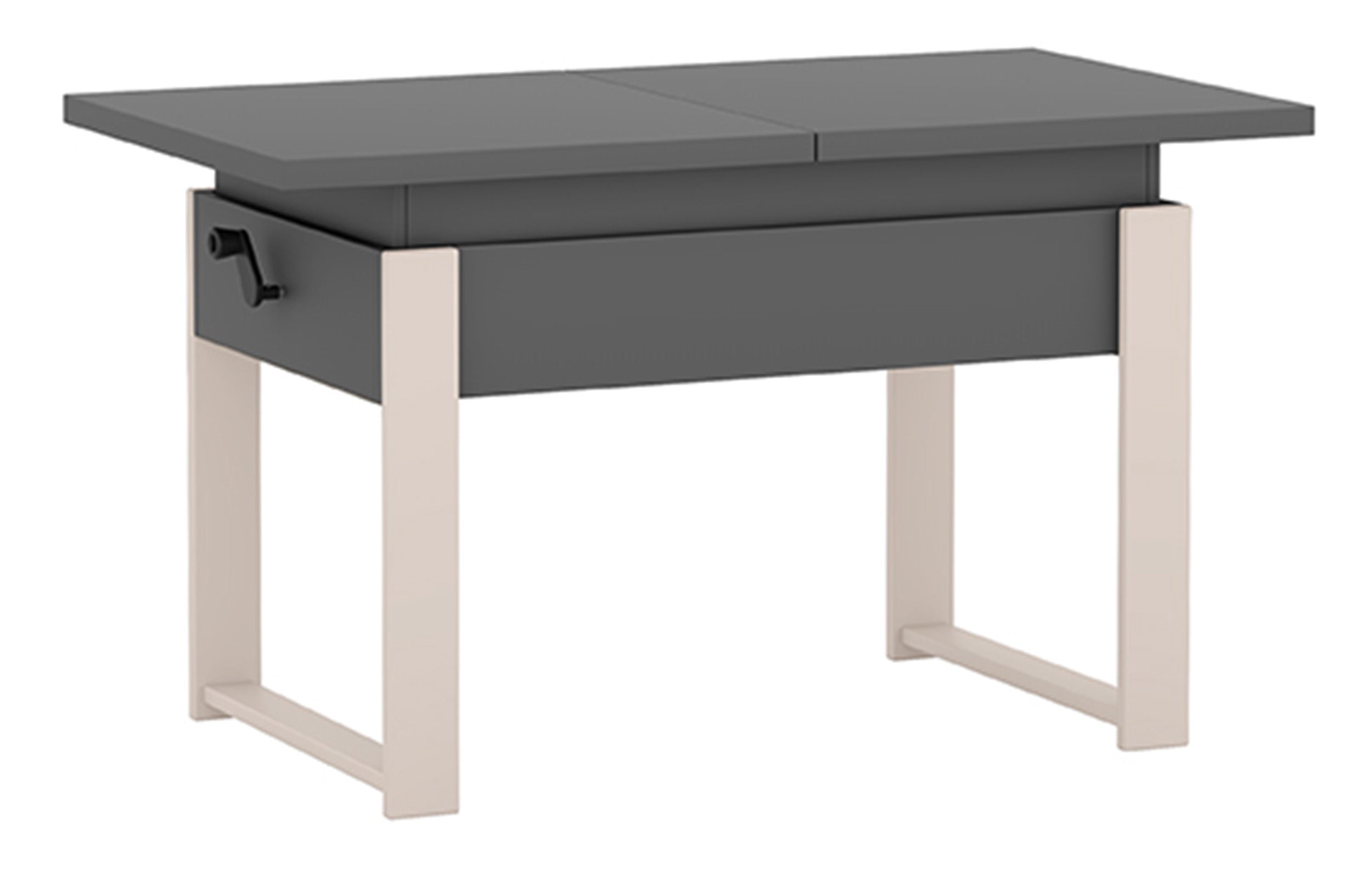 selsey-hugo-ausziehbarer-couchtisch-120-157-x67-cm-grau-diamant-mit-kaschmirbein image 2
