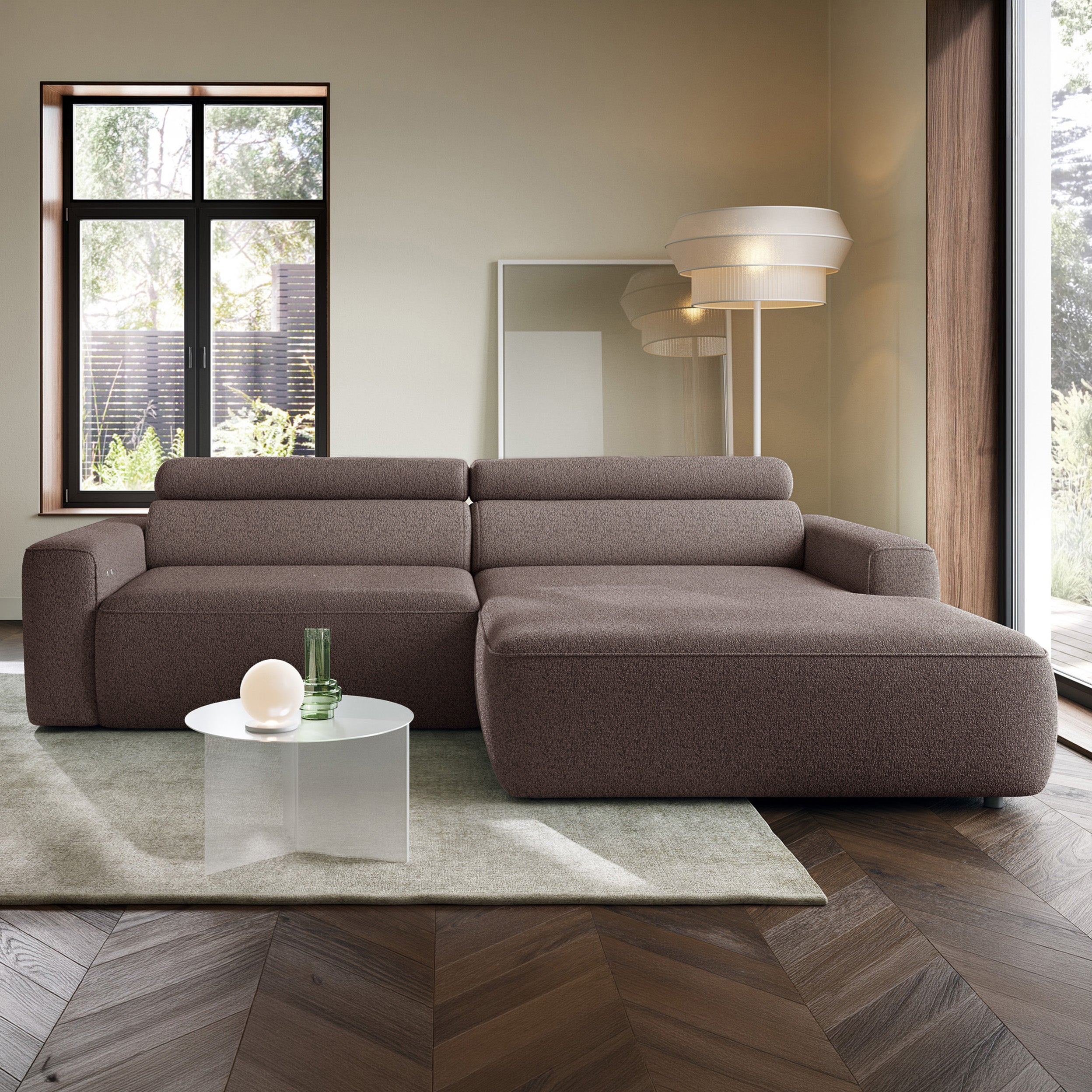 selsey-fando-ecksofa-l-f-rmig-rechts-mit-elektrischem-auszug-hellbraun-geflecht image 2