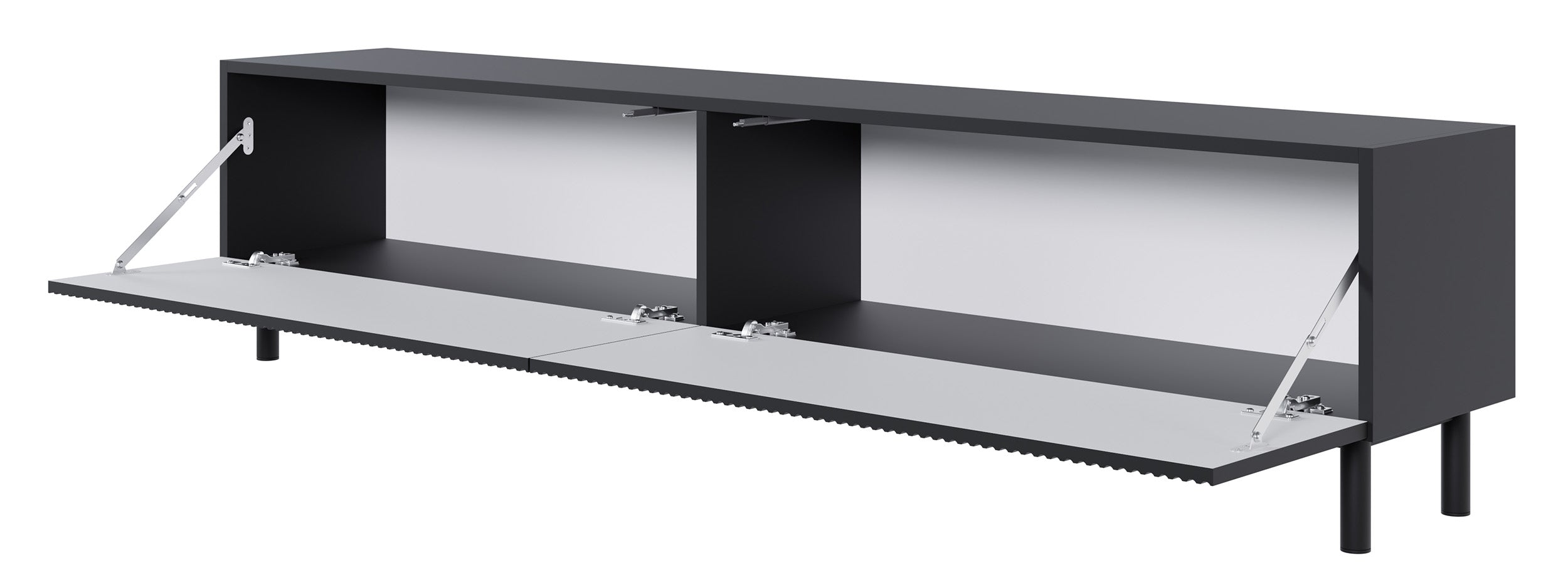 selsey-veldio-new-tv-schrank-175-cm-schwarz-mit-gefr-ster-front image 1
