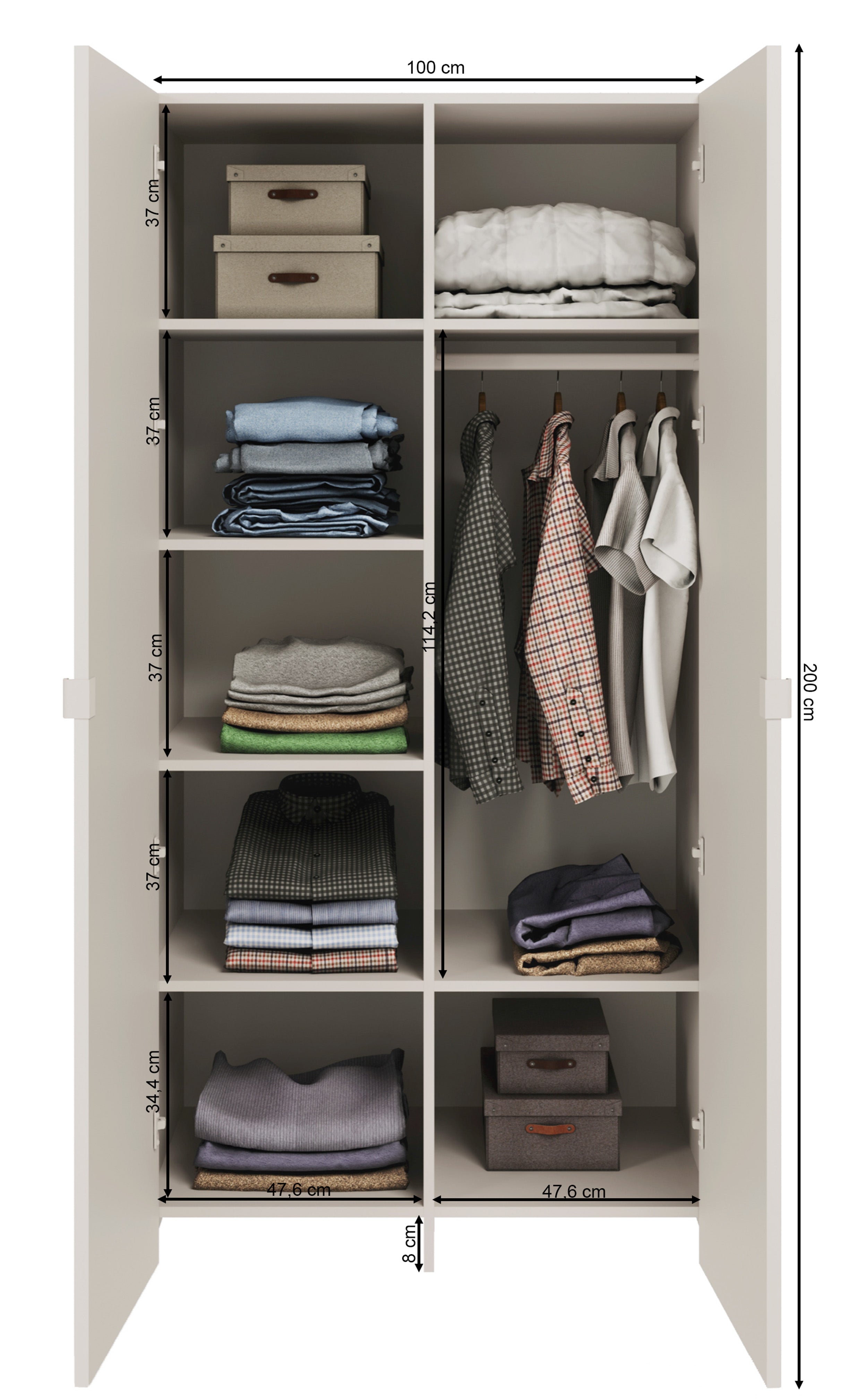 selsey-arkadia-2-t-riger-kleiderschrank-100-cm-kaschmir-mit-spiegel-und-fr-sfron image 6