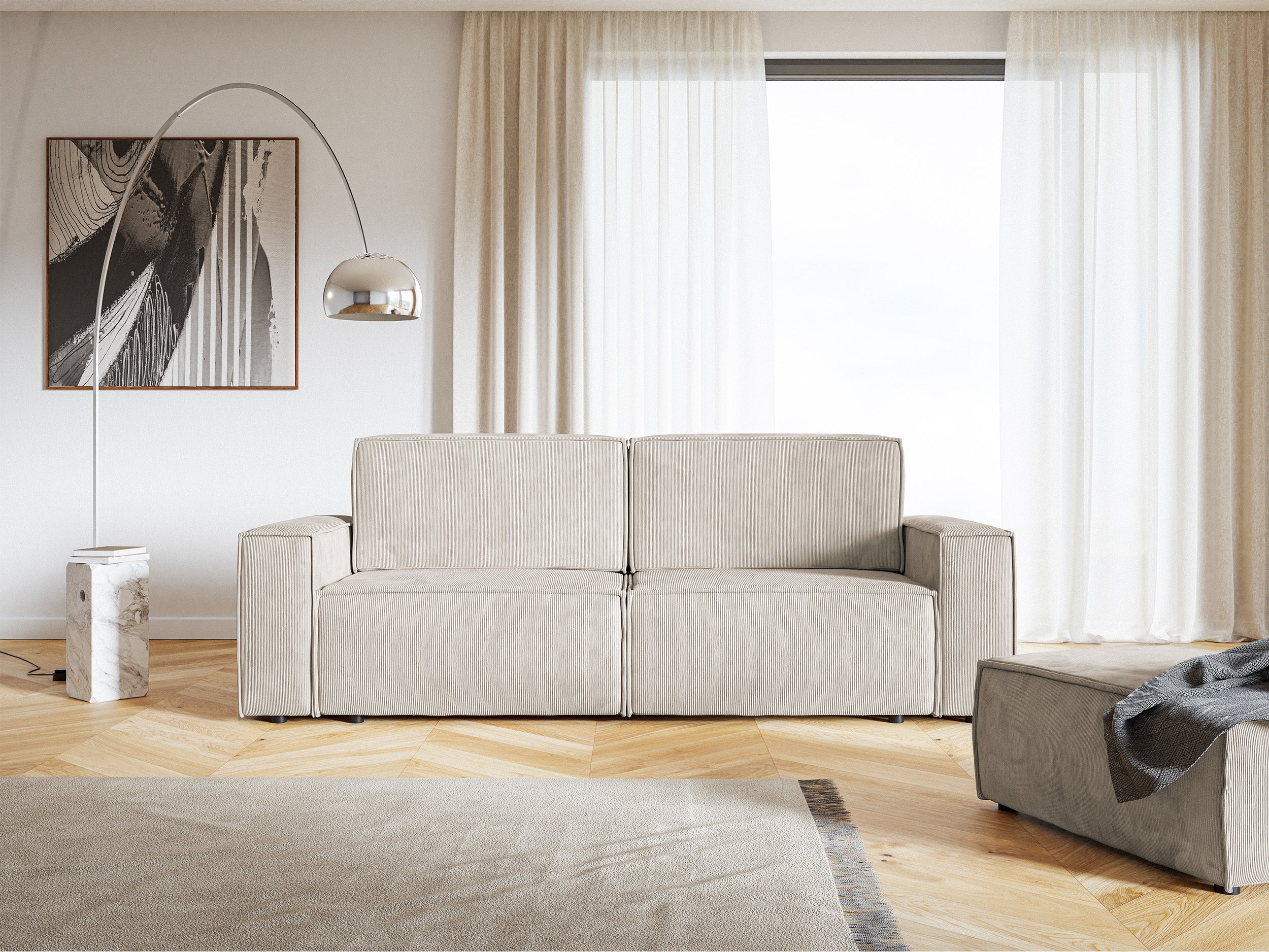 selsey-copertino-dreisitziges-sofa-ausklappbar-beige-cord image 2