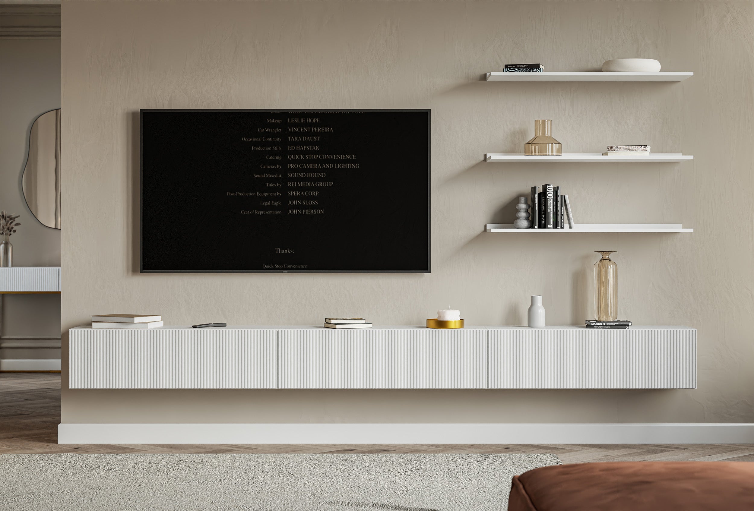 selsey-veldio-h-ngender-tv-schrank-300-cm-wei-matt-mit-geriffelter-front-dreit-r image 1