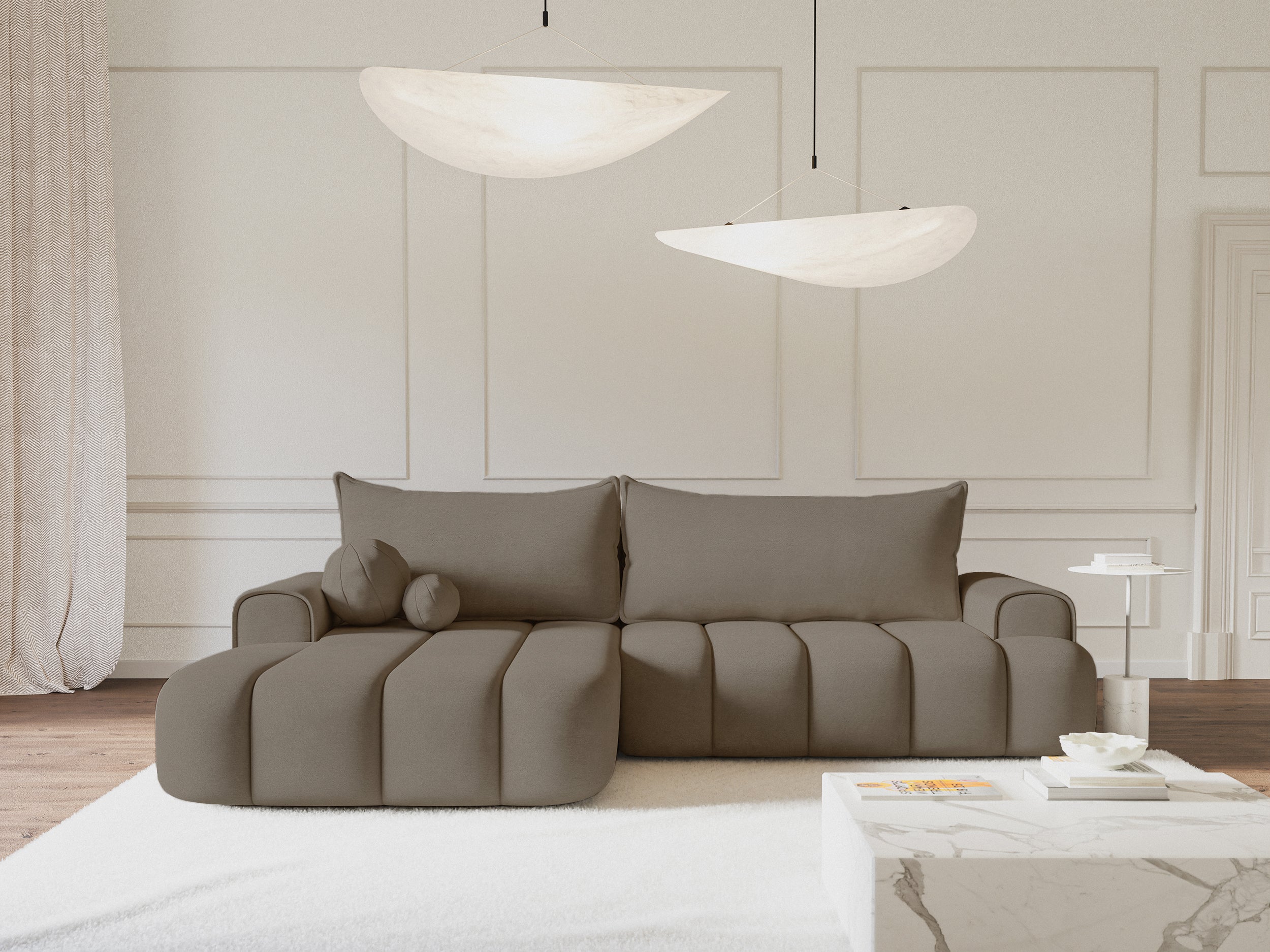 selsey-dandelino-ecksofa-l-form-links-mit-schlaffunktion-und-stauraum-dunkelbeig image 2