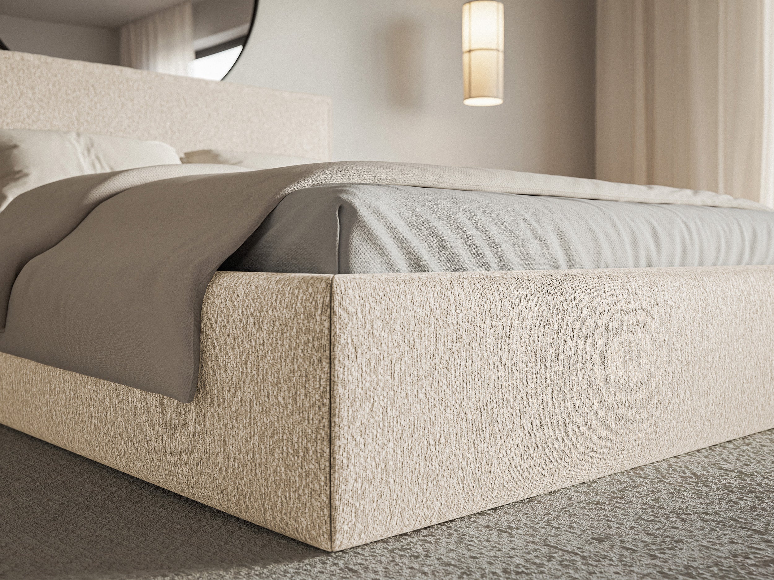 selsey-softie-slim-polsterbett-200x200-cm-mit-stauraum-hellbeige-chenille image 5