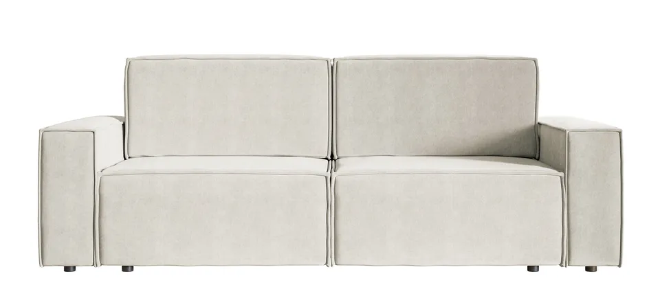 selsey-copertino-schlafsofa-3-sitzer-hellbeige-velours-wasserabweisend-ausziehba image 1