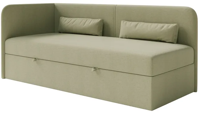 selsey-calmmo-jugendbett-90x200-cm-linksseitig-mit-stauraum-olivgr-ner-chenille image 1