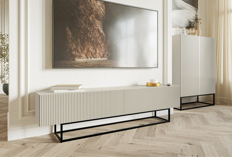 selsey-veldio-tv-schrank-175-cm-grau-beige-mit-gefr-ster-front image 2