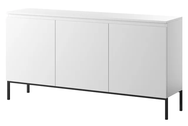 selsey-bemmi-dreht-r-kommode-150-cm-wei-mit-schwarzen-beinen image 1