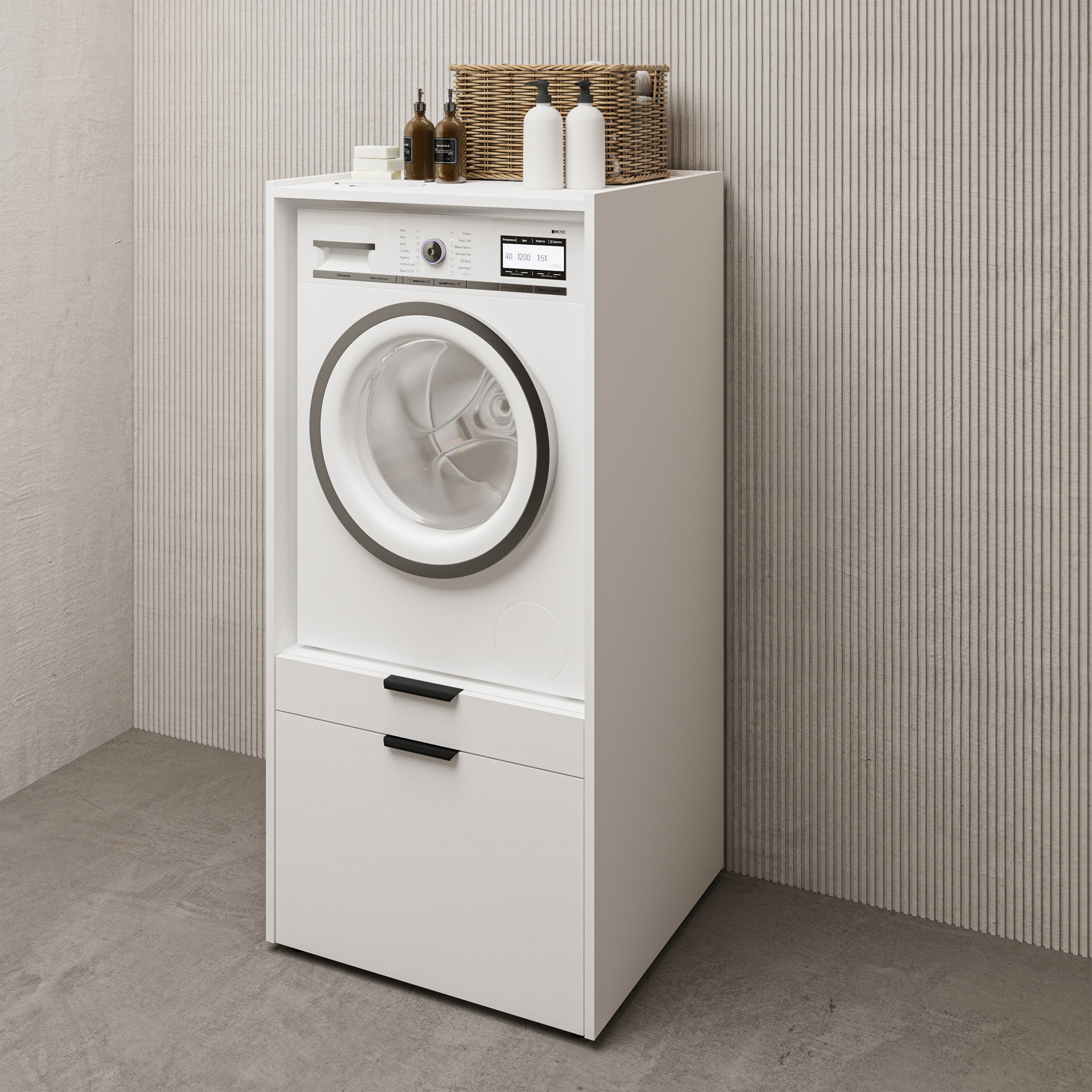 selsey-andiamo-waschmaschinenschrank-mit-schublade-und-regal-wei image 4