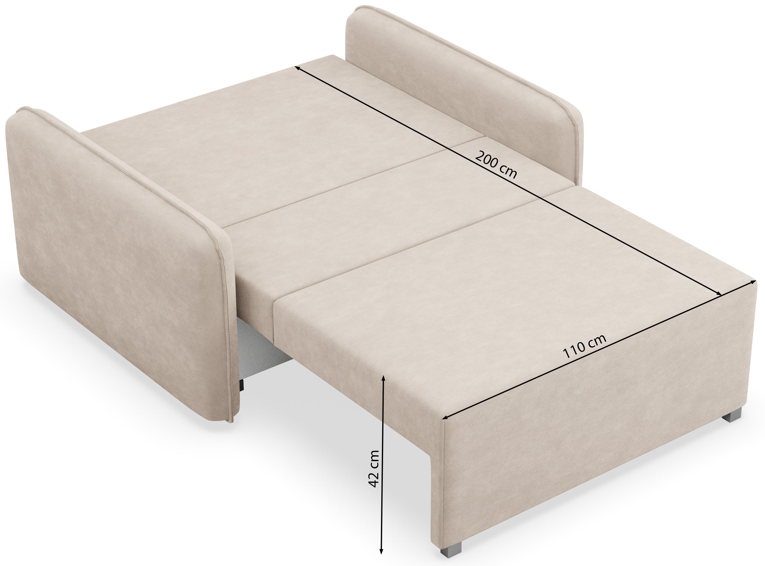 selsey-duelia-schlafsofa-2-sitzer-ausklappbar-hellbeige-hydrophobe-chenille image 8