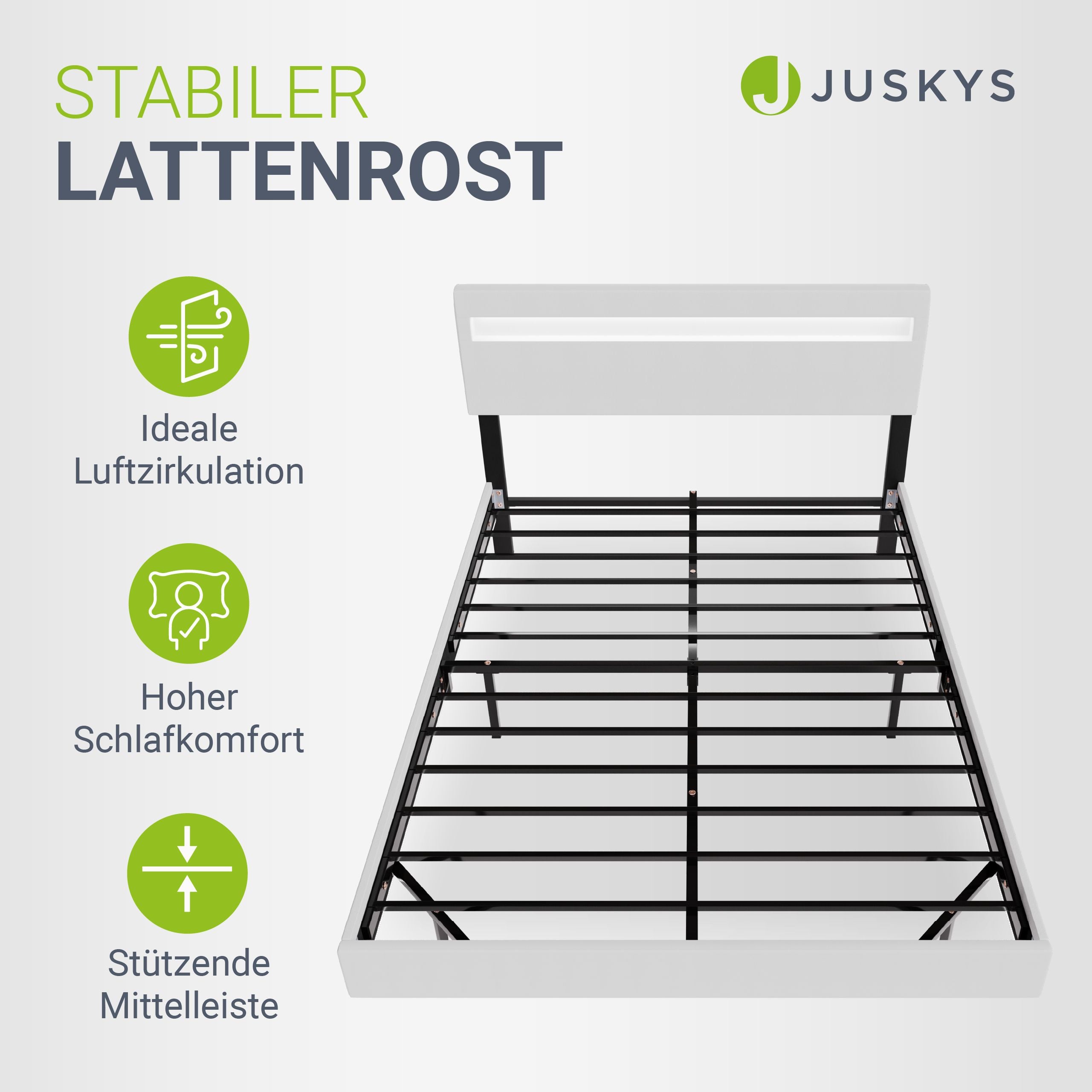 juskys-schwebebett-lissabon-140x200-cm-wei-kunstleder-doppelbett-mit-led-und-ver image 6