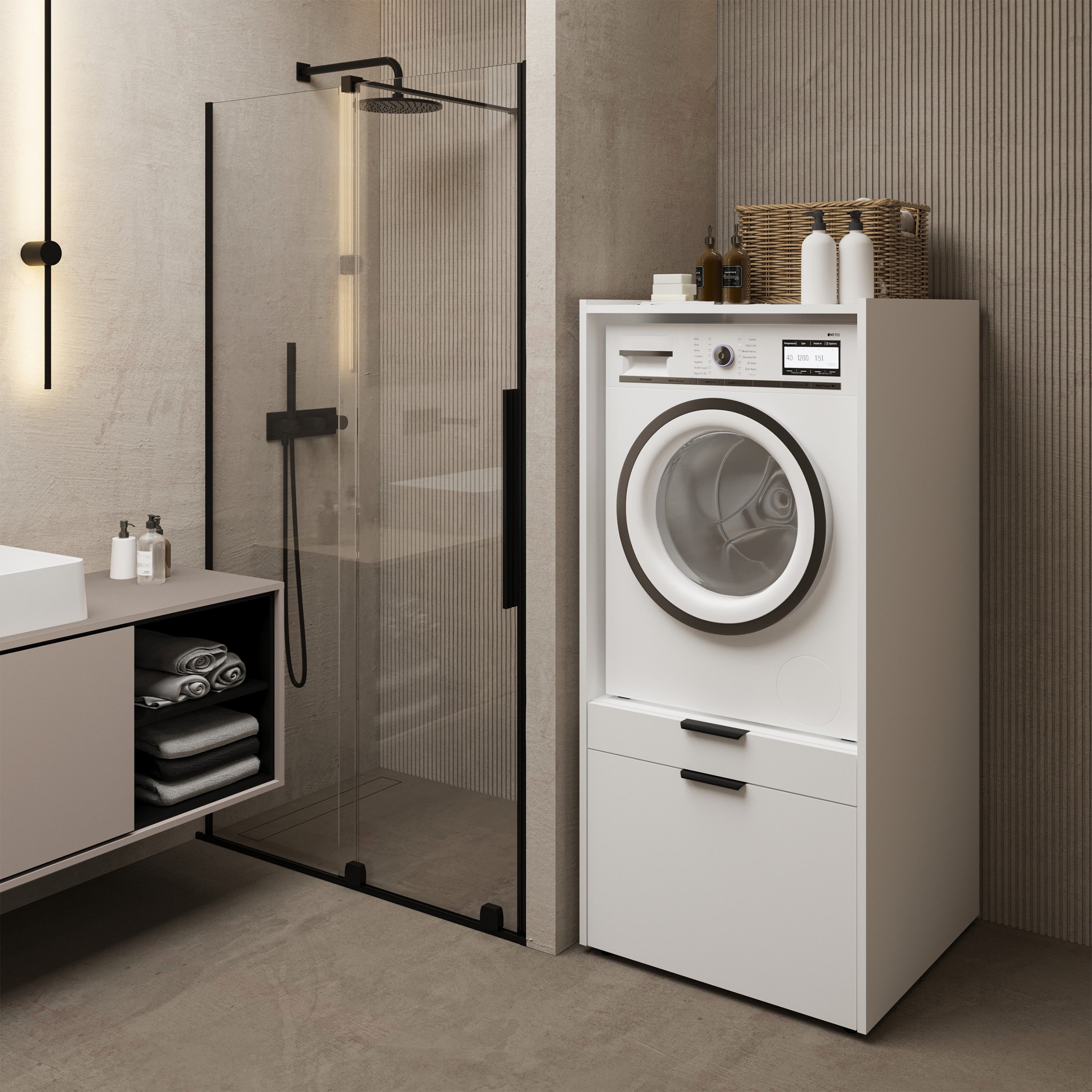 selsey-andiamo-waschmaschinenschrank-mit-schublade-und-regal-wei image 6