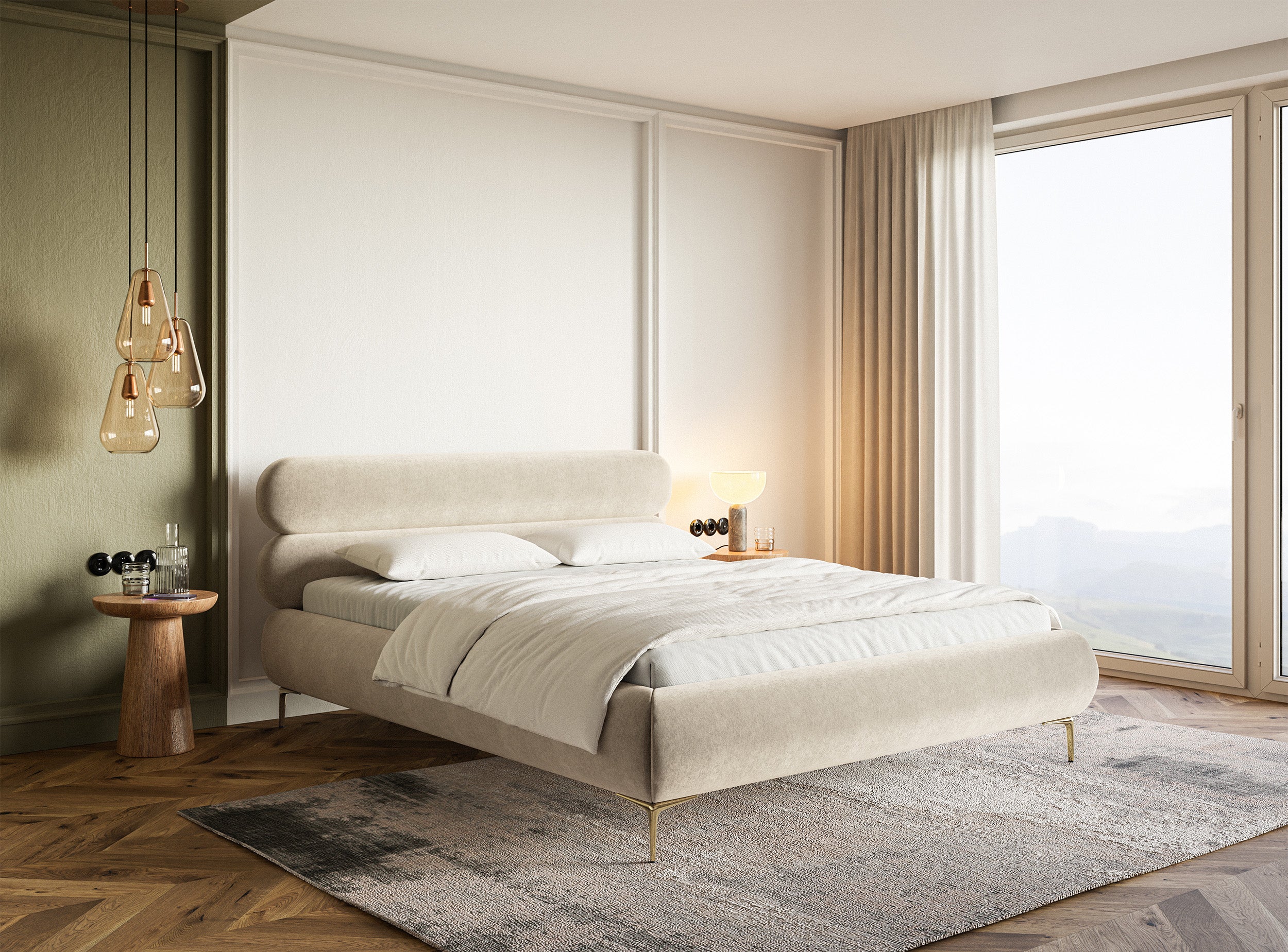selsey-roule-polsterbett-180x200-cm-mit-stauraum-hellbeiger-velours-goldene-f-e image 3