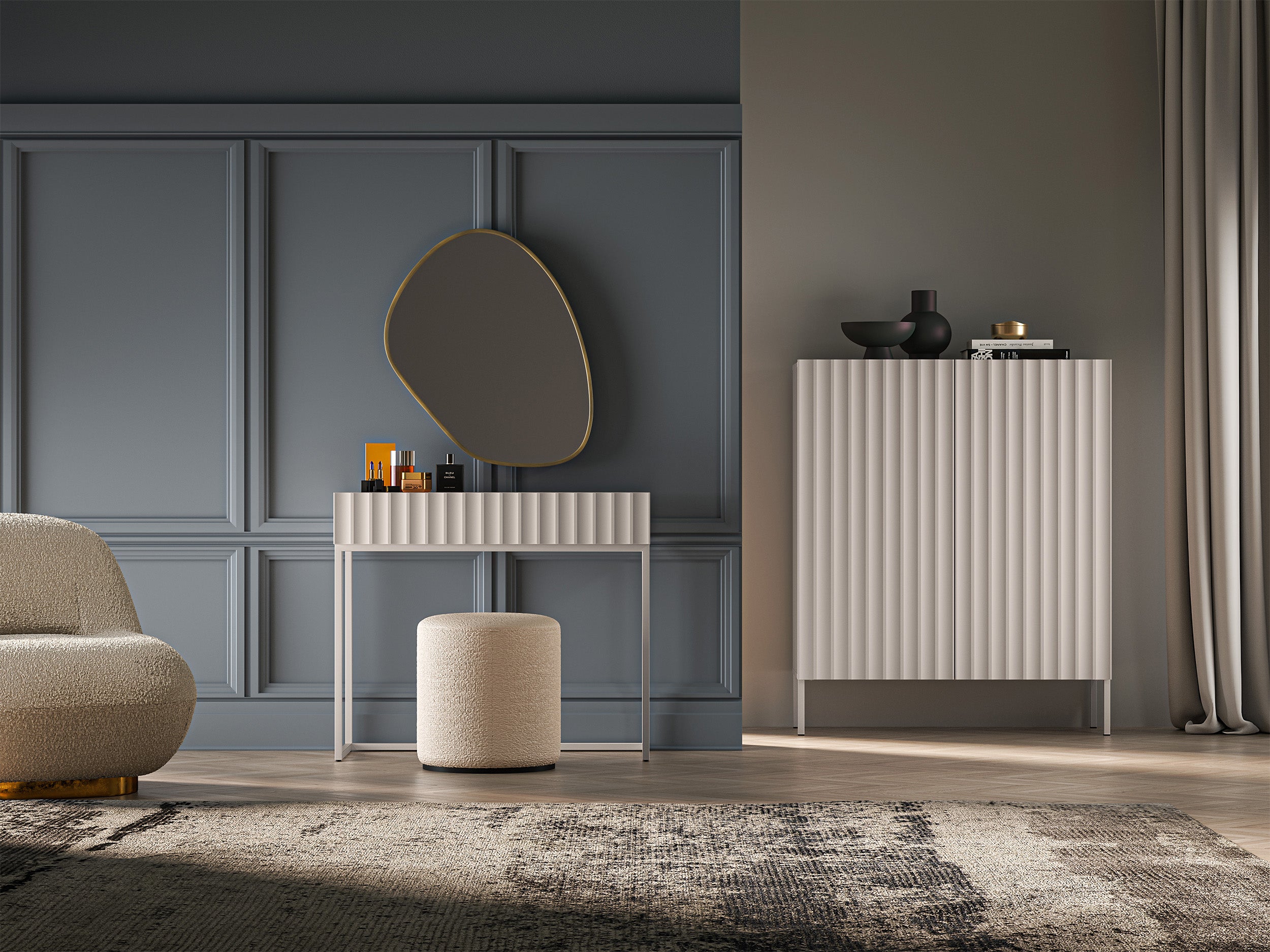 selsey-derriva-schminktisch-beige-mit-rillenfronten image 3