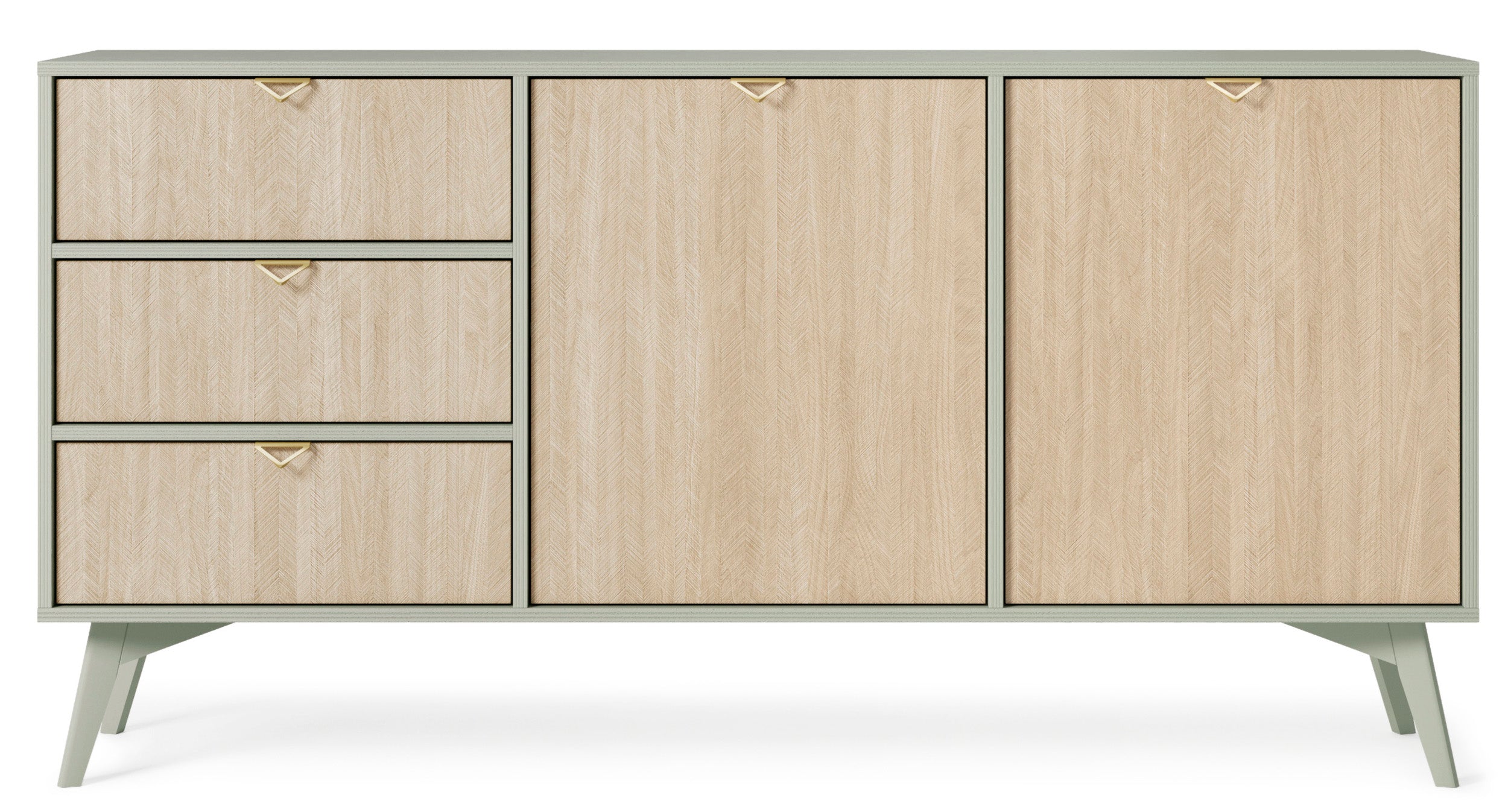 selsey-favoria-kommode-158-cm-eukalyptus-fischgr-t-mit-2-t-ren-und-schubladen-go image 4