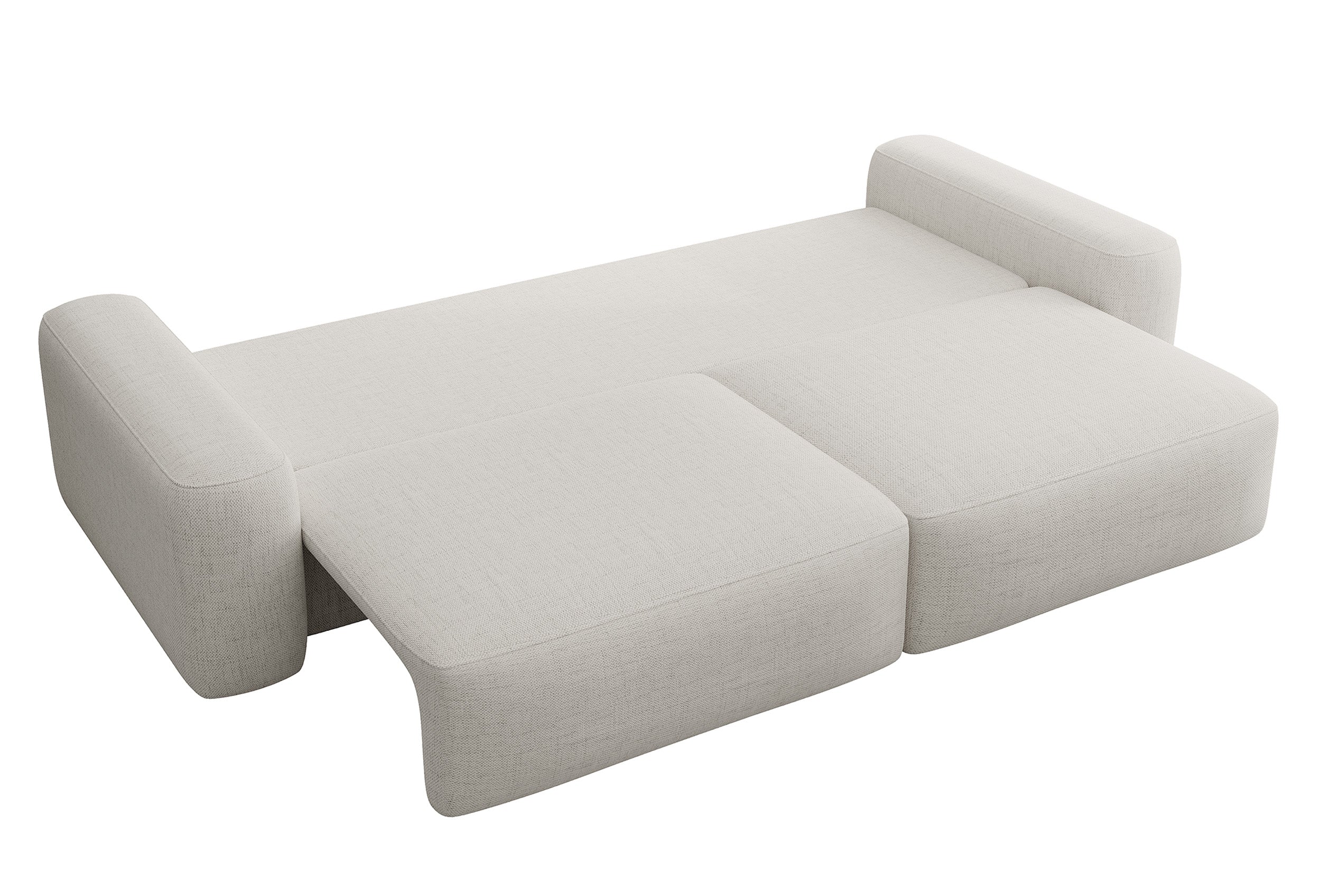 selsey-carnos-dreisitziges-schlafsofa-creme-hydrophober-chenille-schwarze-beine image 2
