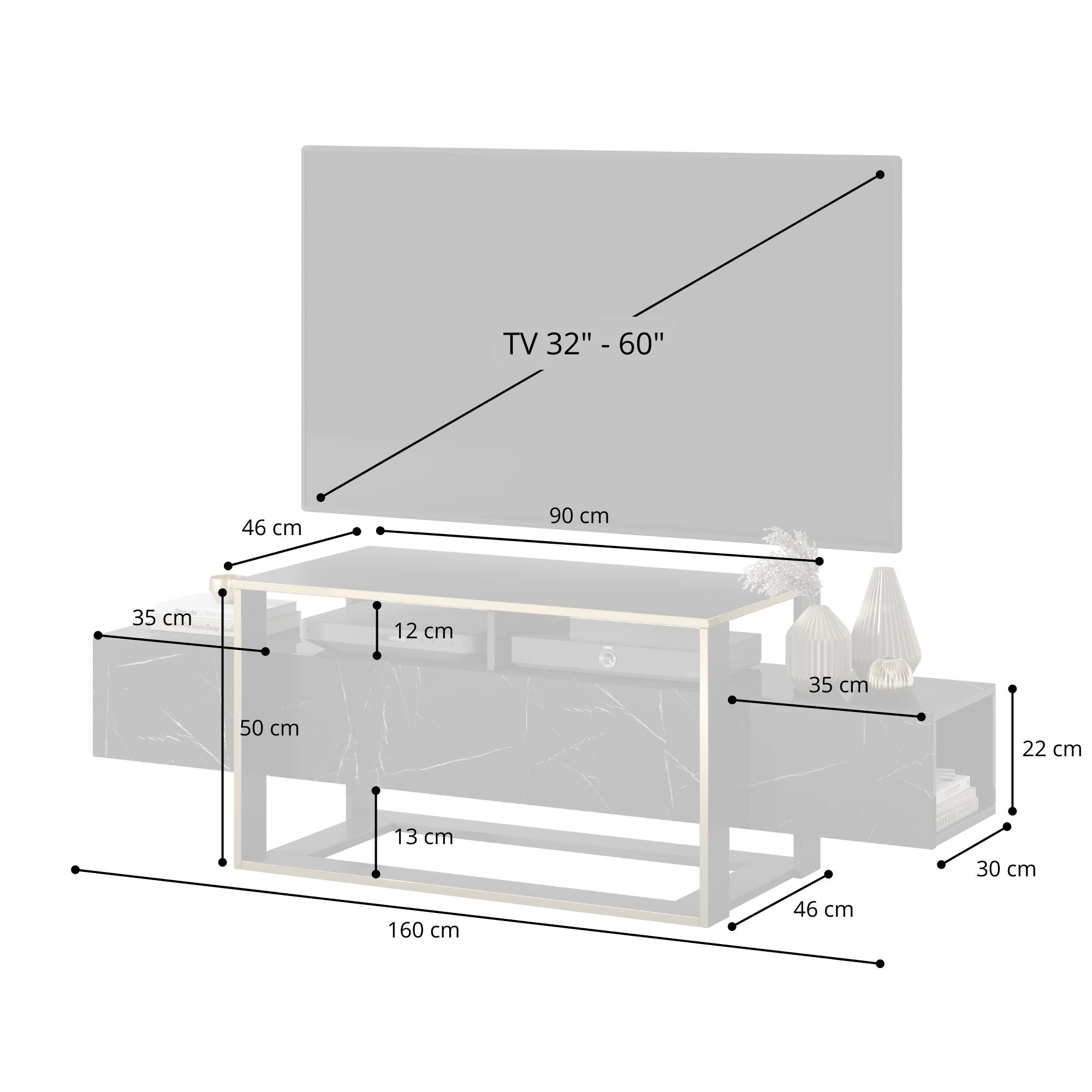 selsey-excelsum-tv-schrank-160-cm-schwarzer-marmor-mit-abschlie-barem-fach image 8