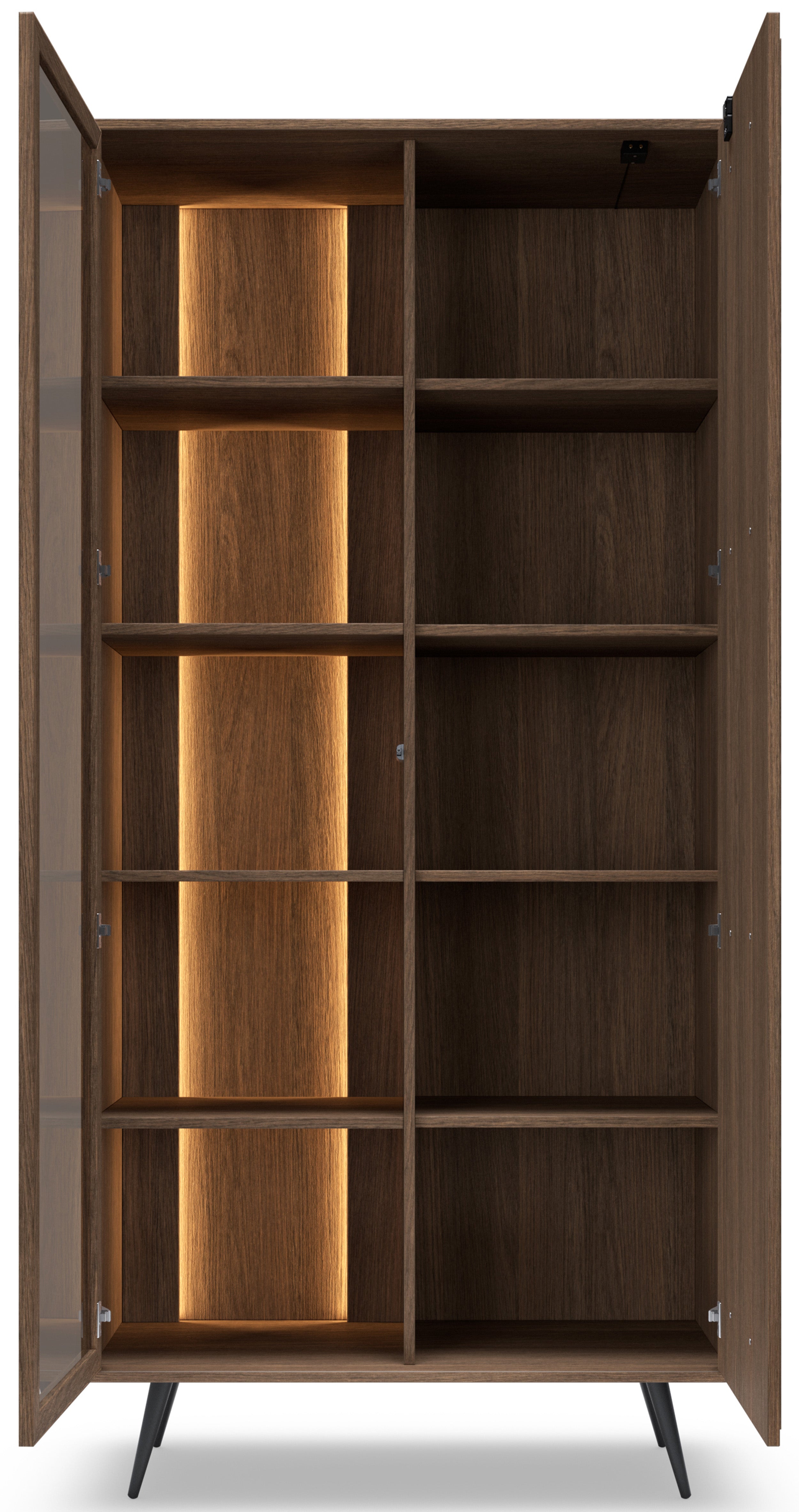selsey-amaro-zweifl-gelige-vitrine-94-cm-eiche-dunin-mit-led-beleuchtung image 6