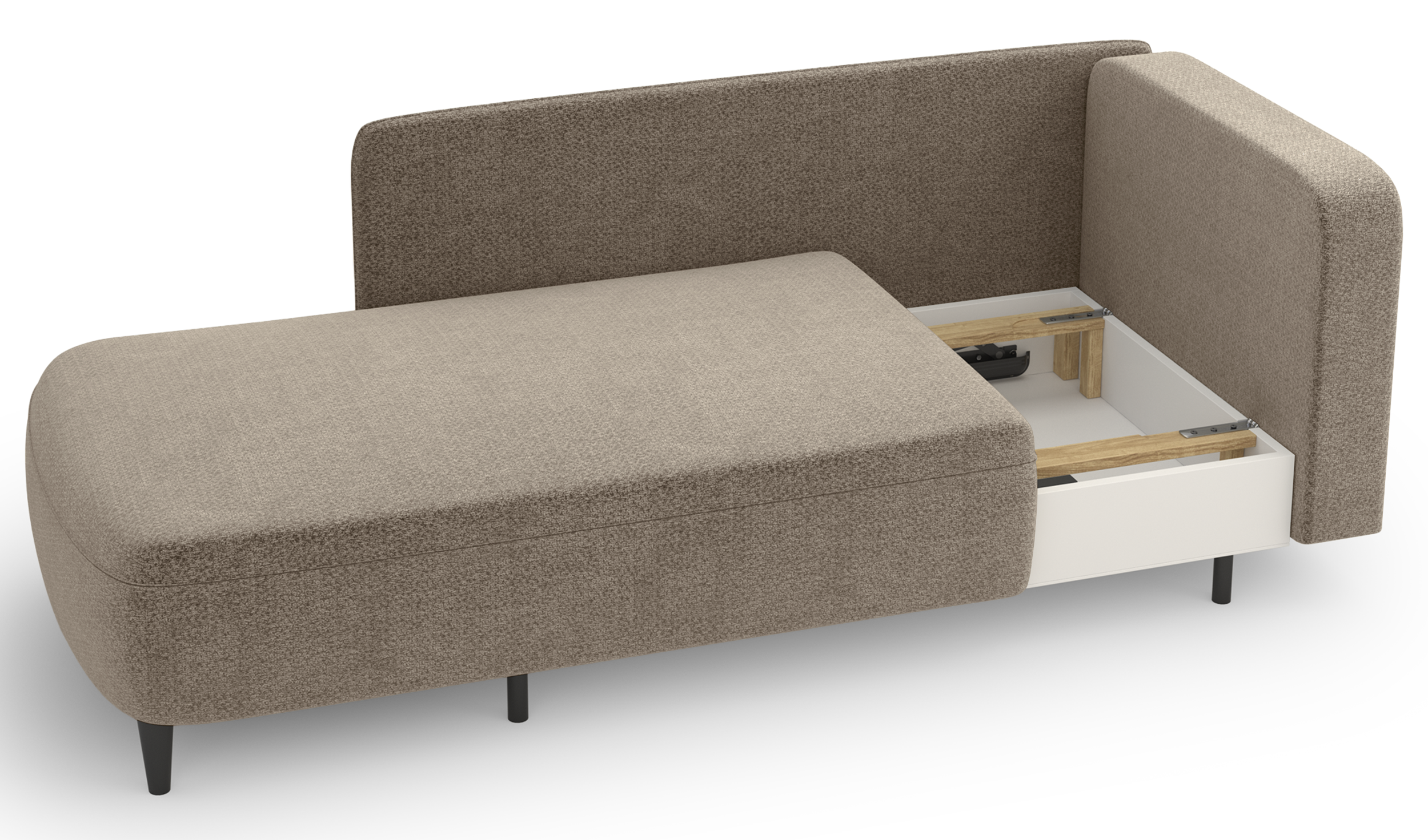 selsey-pinkio-ausziehbare-liege-links-mit-stauraum-dunkelbeige-chenille image 7