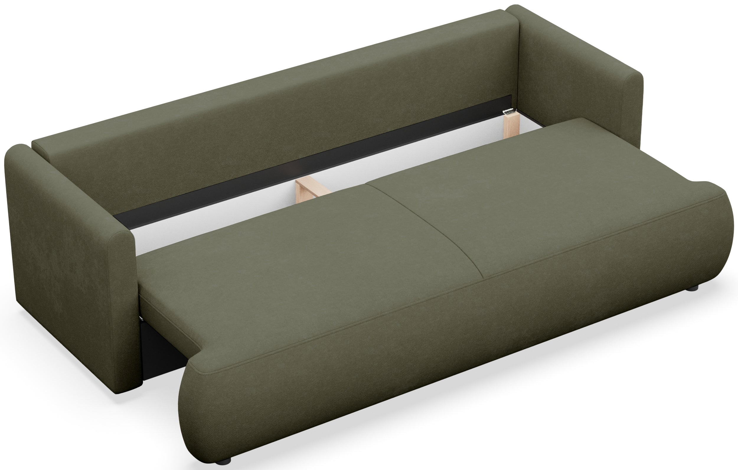 selsey-ovo-mini-dreisitziges-schlafsofa-mit-stauraum-olivgr-ne-chenille image 4