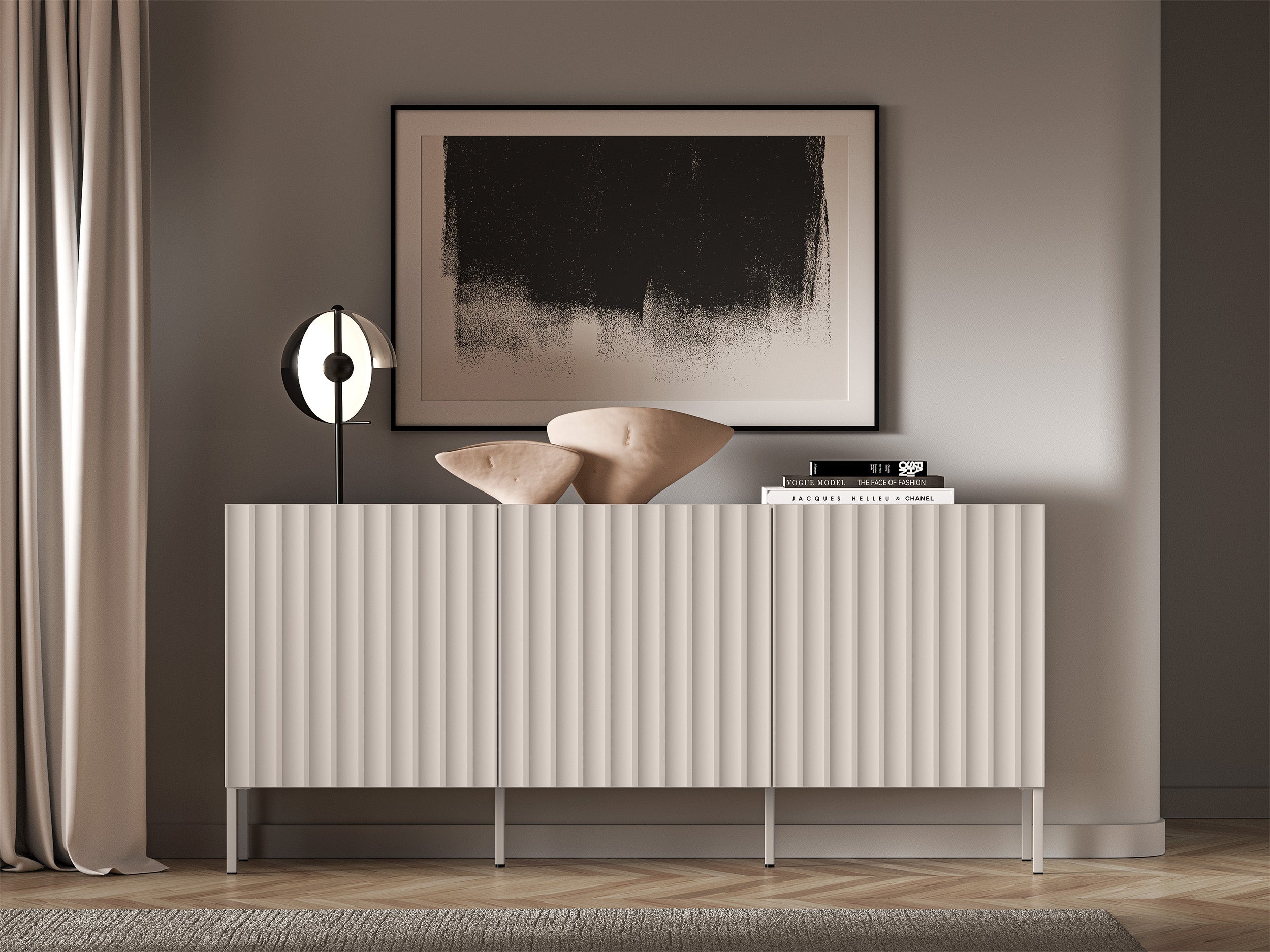 selsey-derriva-dreht-r-kommode-170-cm-mit-gerillten-fronten-kaschmir image 2