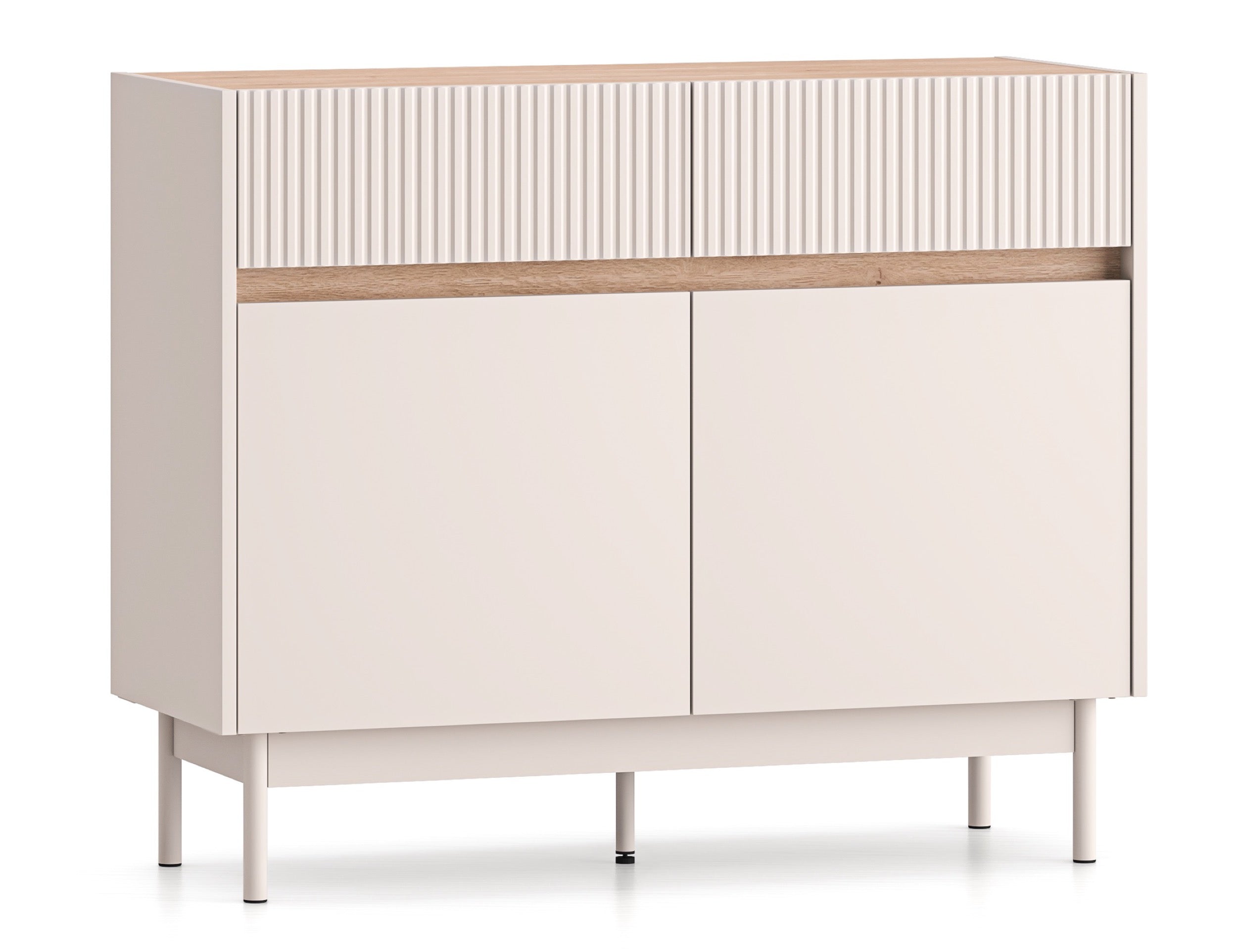 selsey-dunea-zweit-rige-kommode-mit-2-schubladen-104-cm-kaschmir-eiche image 1