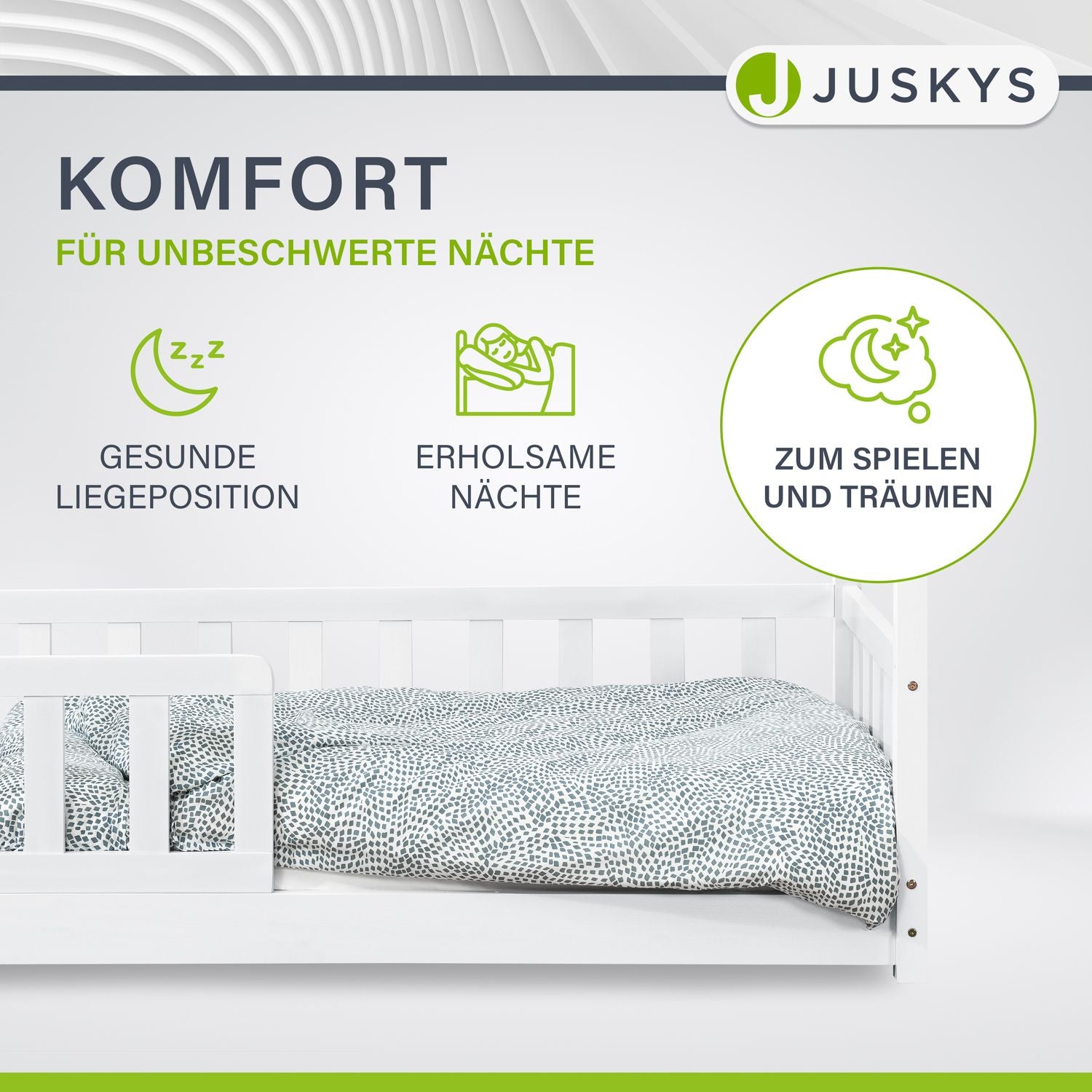 juskys-kinderbett-marli-90-x-200-cm-hausbett-wei-mit-rausfallschutz-lattenrost-u image 7