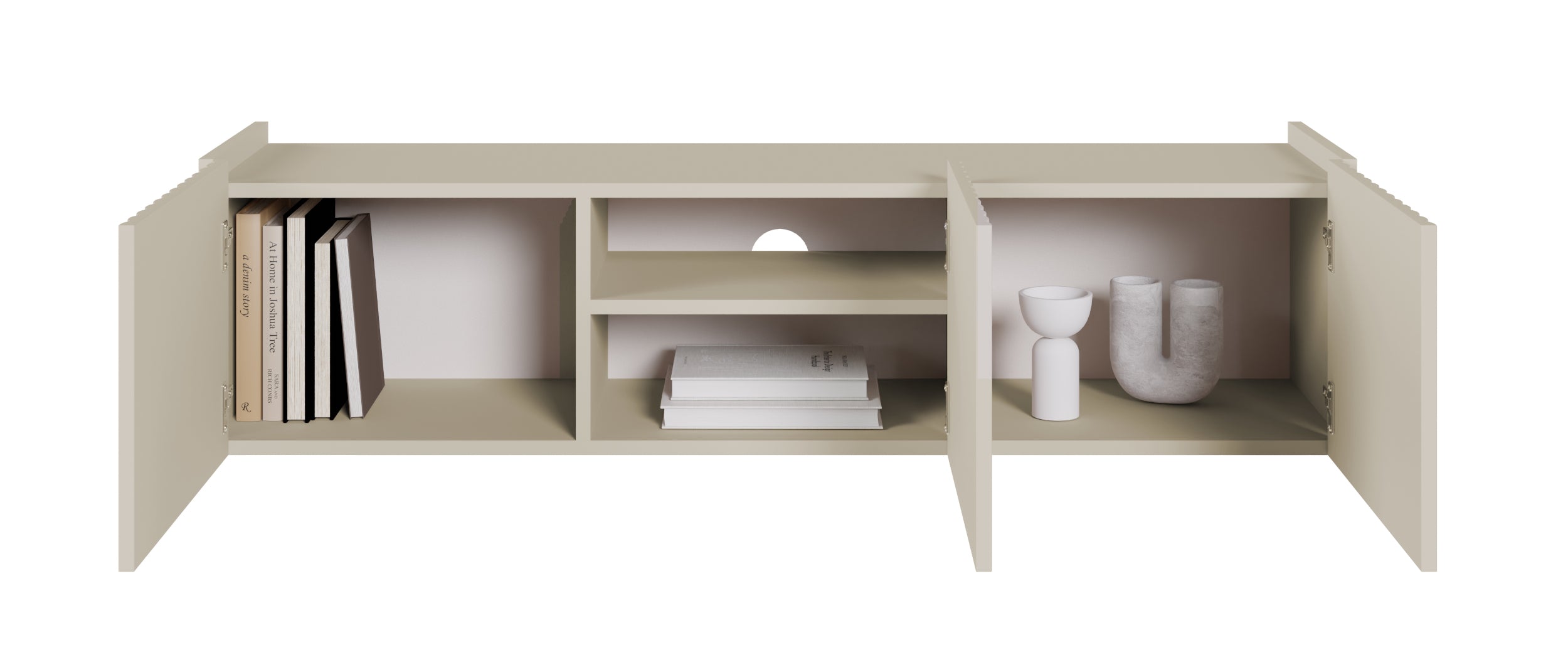 selsey-fiorra-h-ngender-tv-schrank-144-cm-3-t-rig-kaschmir-mit-rillenfront image 6