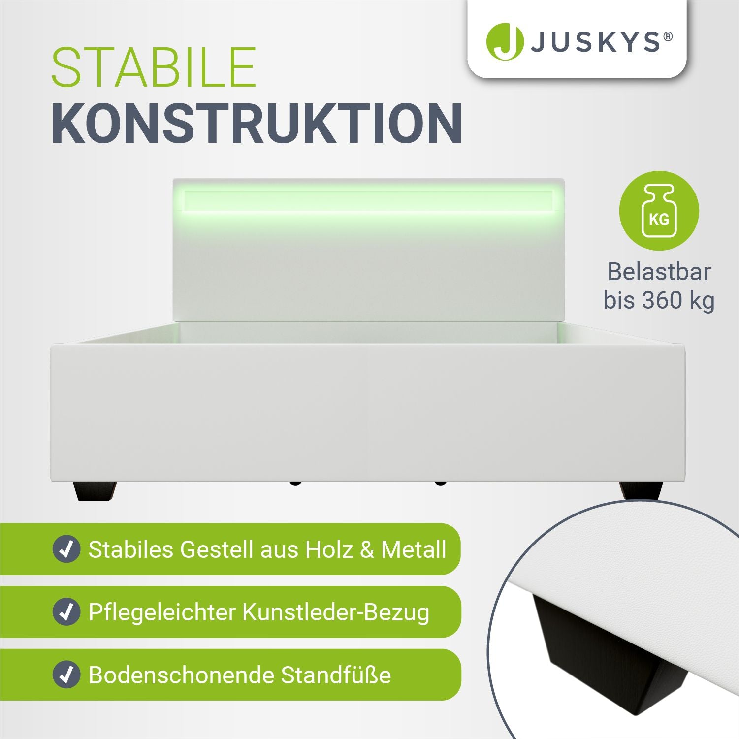 juskys-polsterbett-lyon-stauraumbett-mit-lattenrost-und-led-kopfteil image 7