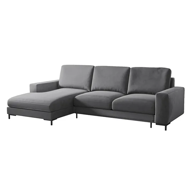selsey-mokpeo-ecksofa-mit-schlaffunktion-links-grafit-samt-schwarze-f-e image 1