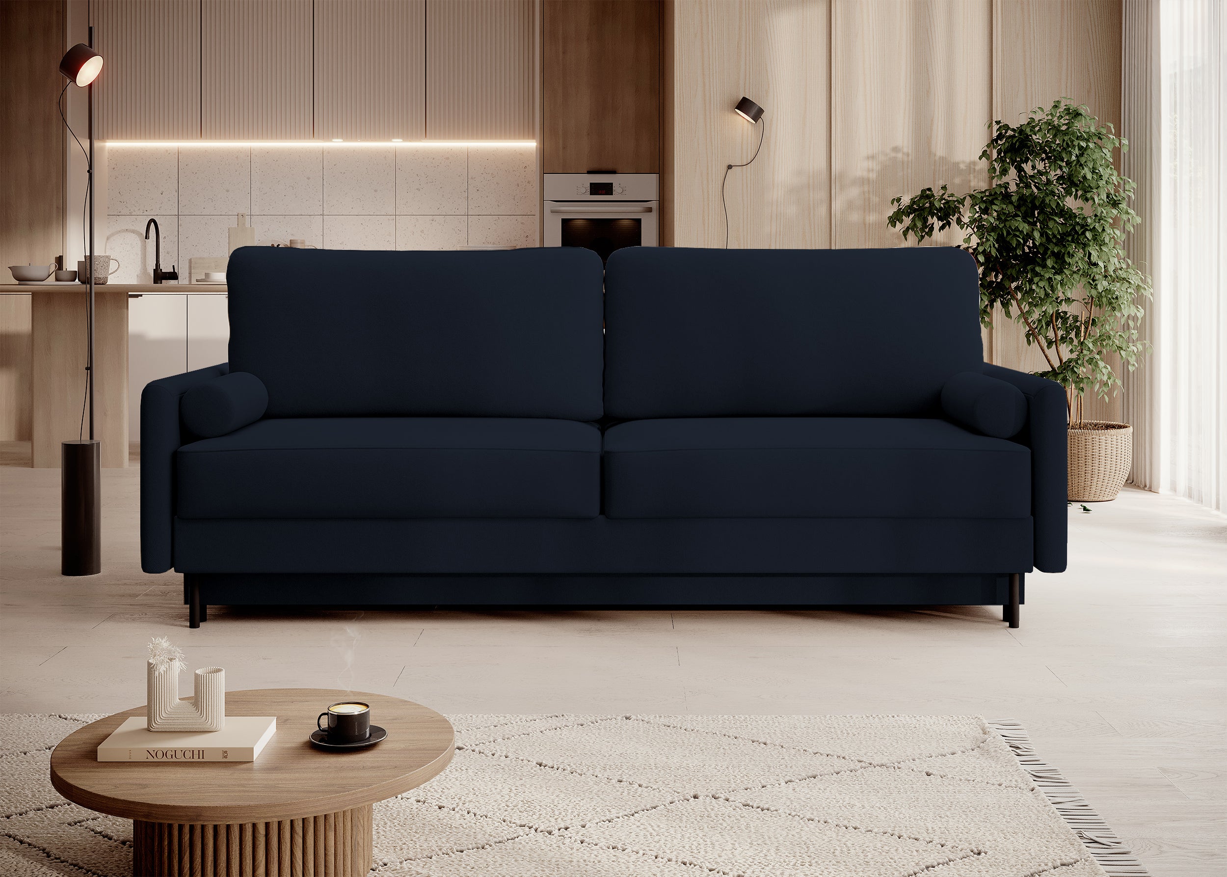selsey-tomonde-3-sitzer-sofa-mit-schlaffunktion-und-stauraum-marineblauer-samtve image 3