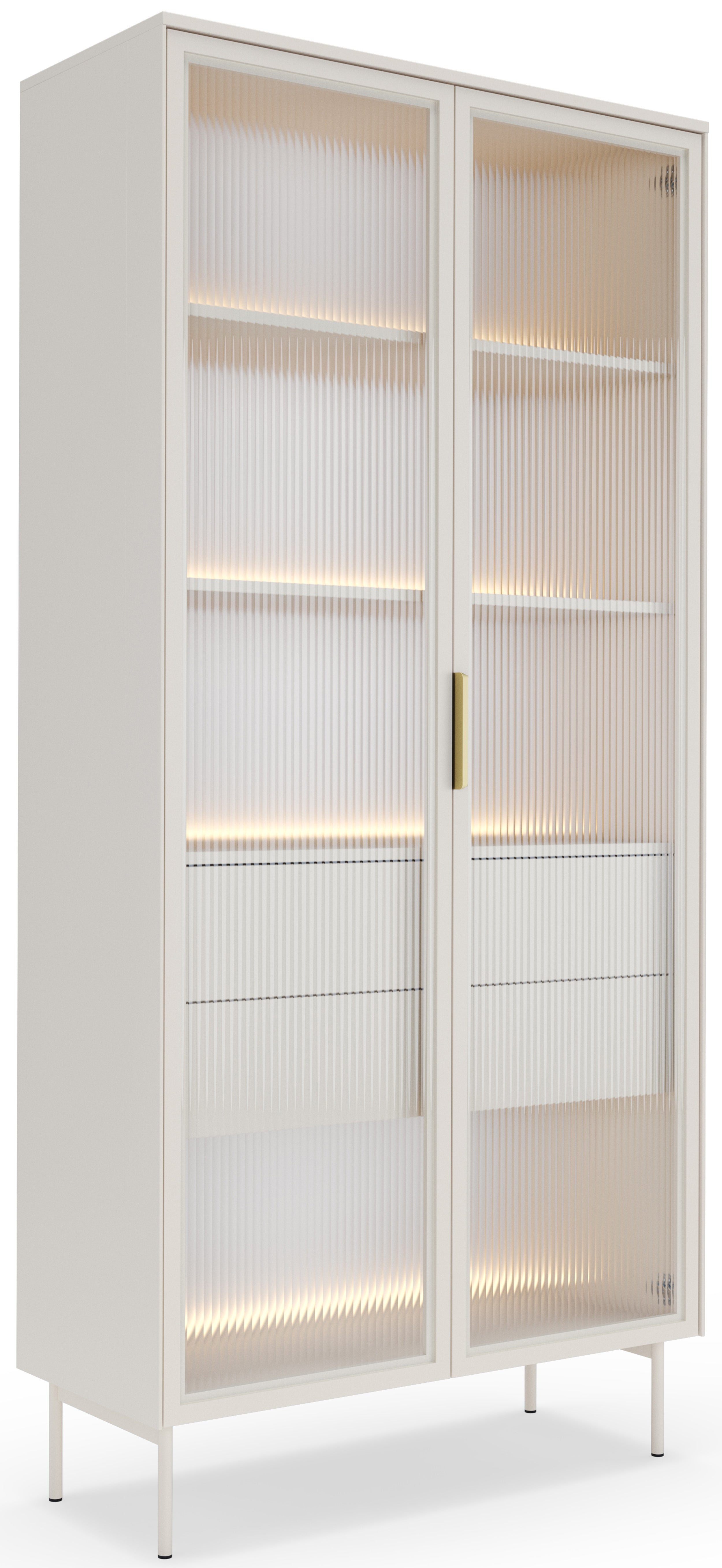 selsey-lumi-vitrine-zweifl-gelig-mit-2-schubladen-und-led-91-cm-kaschmir image 1