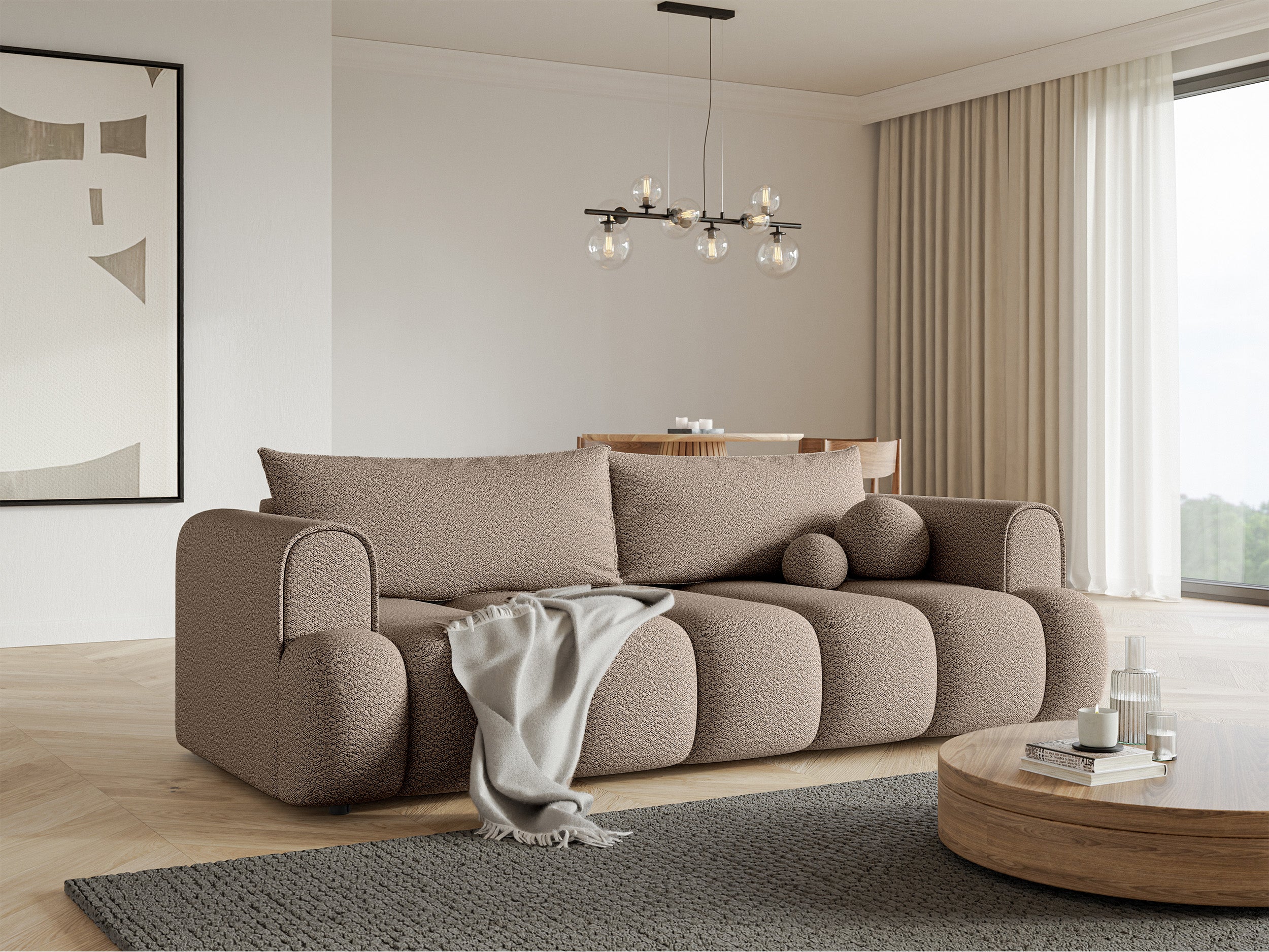 selsey-dandelino-drei-sitzer-sofa-mit-schlaffunktion-dunkelbeige-boucl image 3