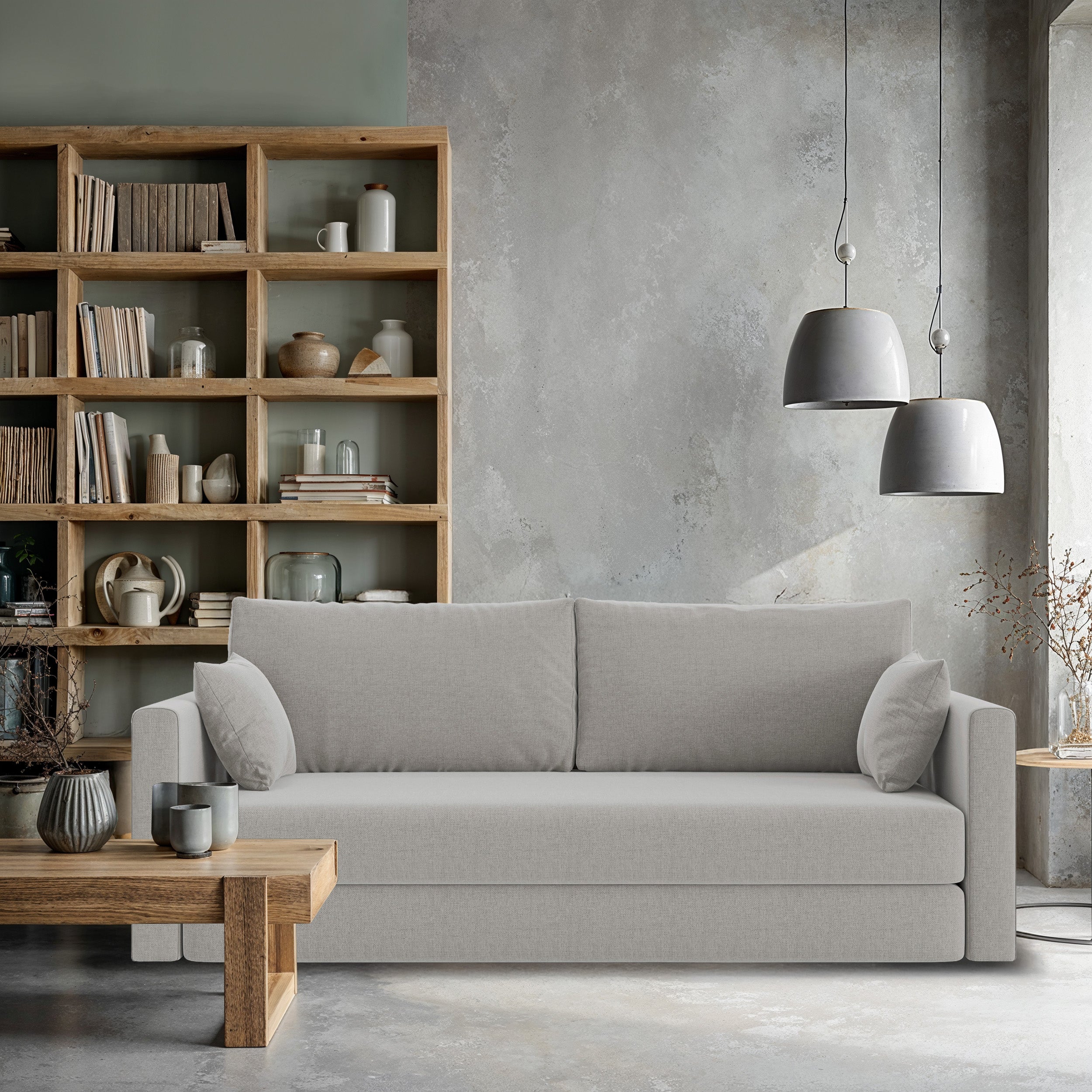 selsey-avolia-dreisitziges-schlafsofa-ausklappbar-grau-beige-flechtmuster image 2