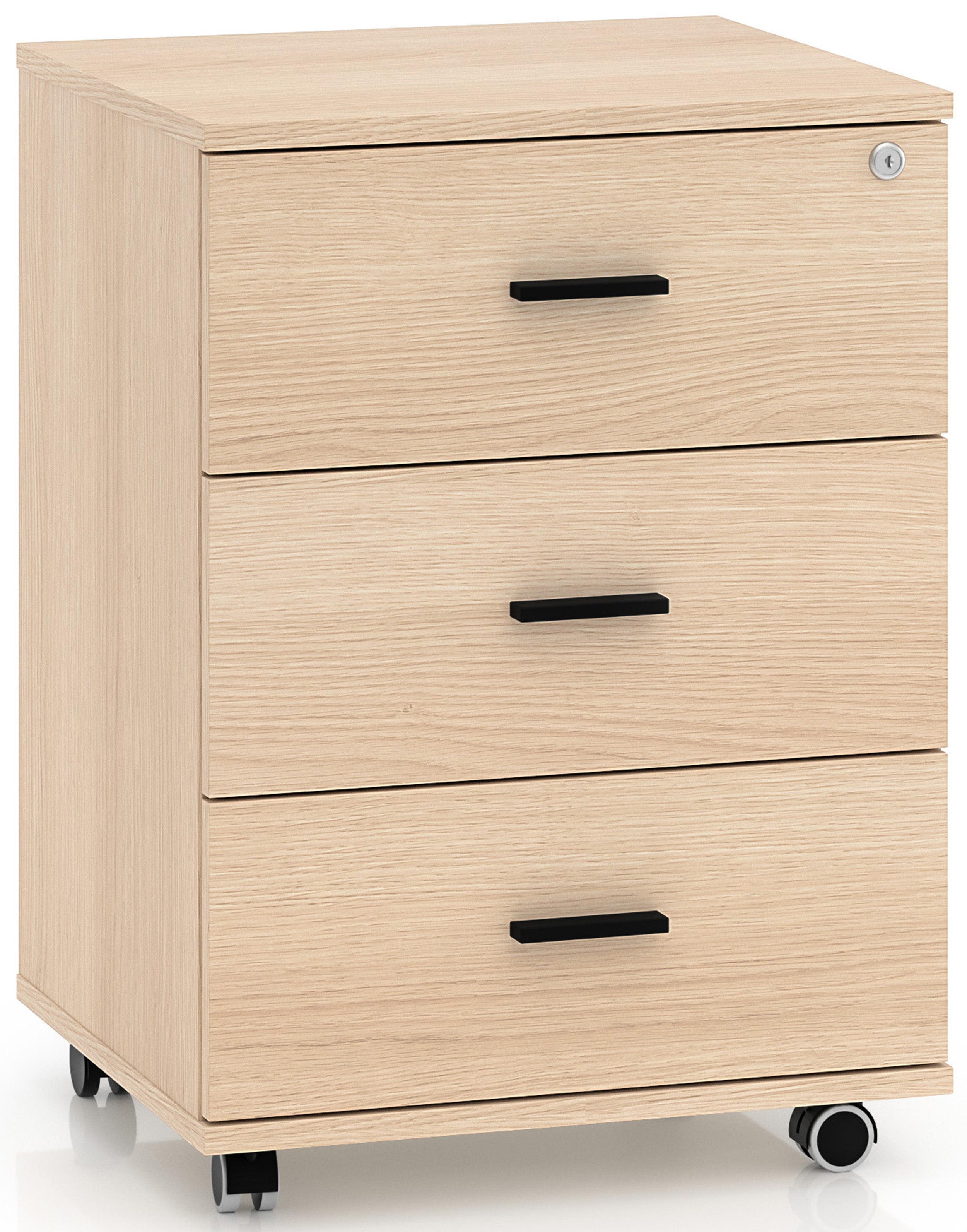 selsey-b-rocontainer-odelis-46-cm-mit-3-schubladen-auf-rollen-lindberg-eiche image 1