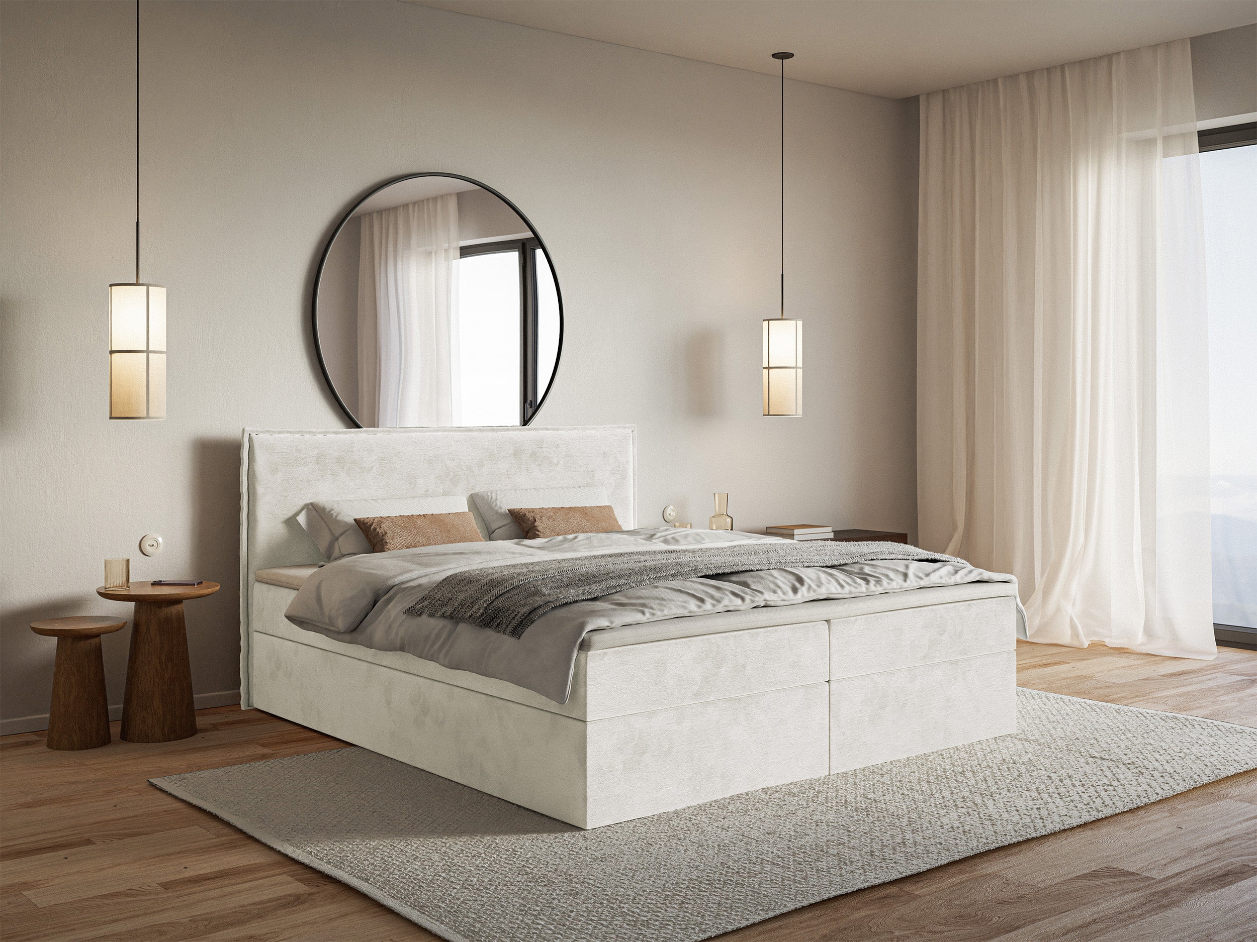 selsey-softie-kontinentalbett-140x200-cm-mit-stauraum-und-topper-grau-beiges-vel image 2