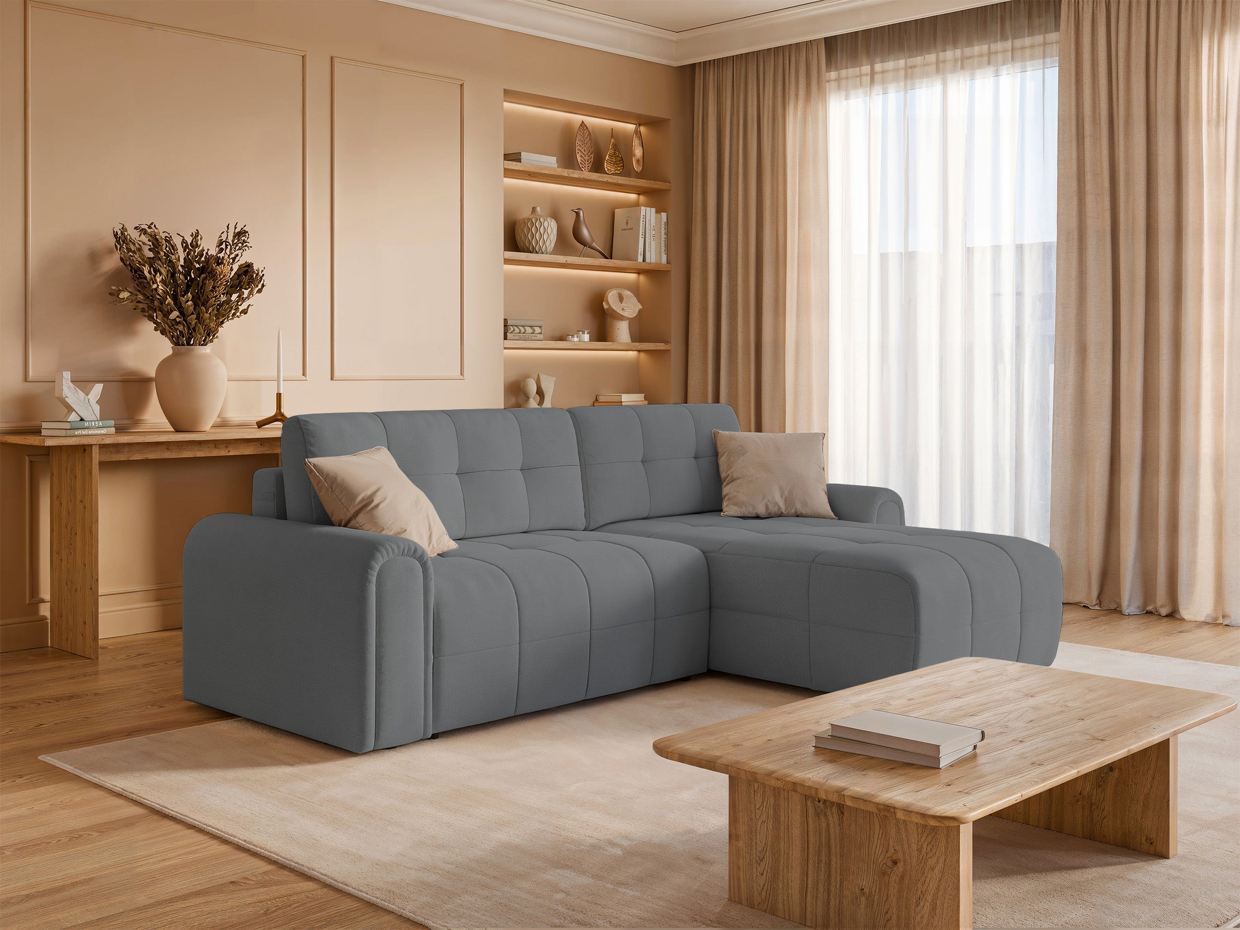 selsey-simolla-ecksofa-mit-schlaffunktion-l-f-rmig-rechts-mit-bettkasten-grau-ch image 5