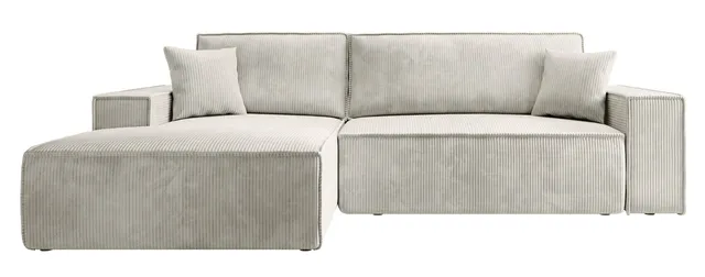 selsey-farese-new-ecksofa-mit-schlaffunktion-l-form-links-creme-cord-mit-staurau image 1