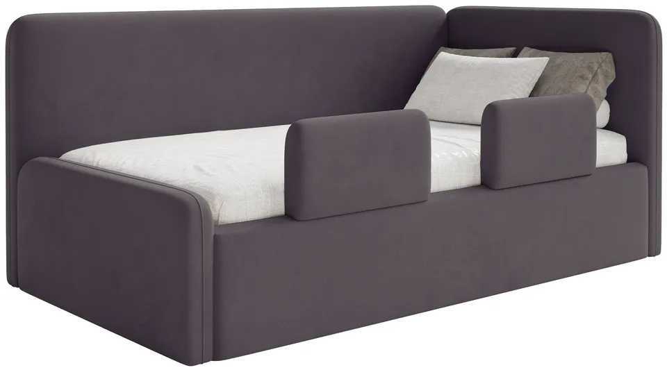 selsey-fanklo-jugendbett-120x200-cm-rechtsseitig-mit-matratze-violetter-velours image 1