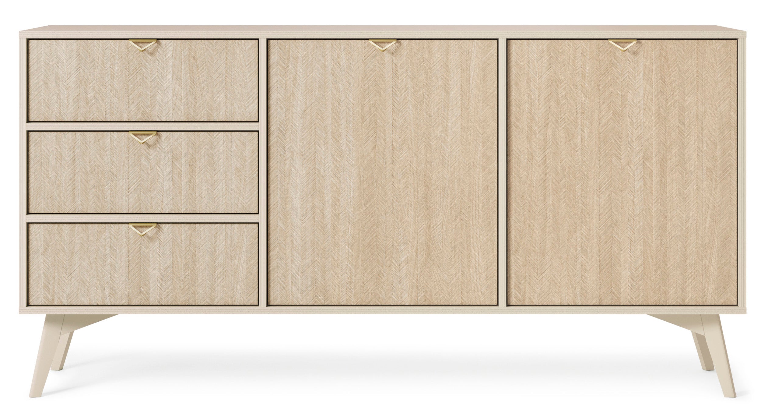 selsey-favoria-kommode-158-cm-2-t-rig-mit-schubladen-beige-fischgr-tmuster-golde image 4